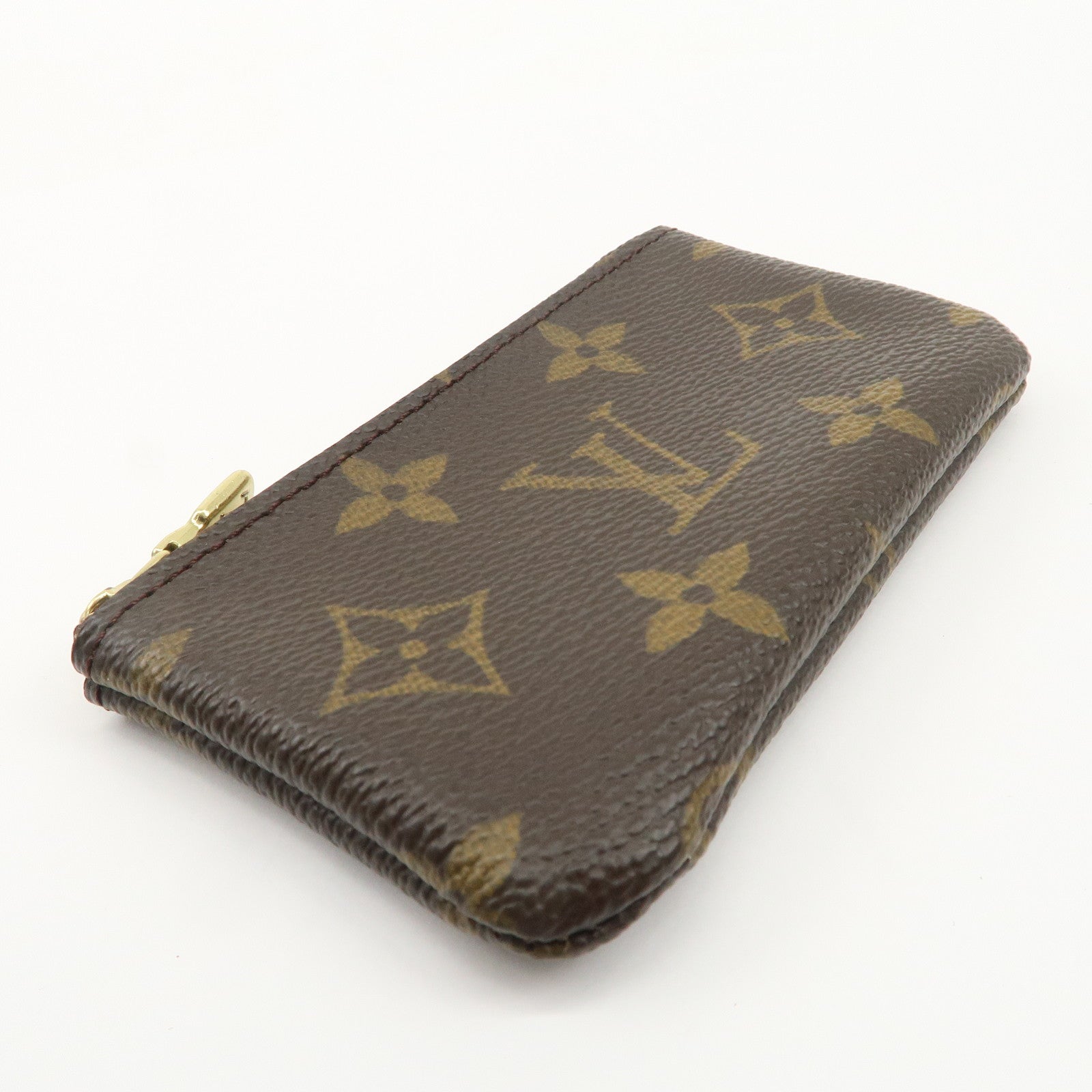 Louis Vuitton Monogram Pochette Cles Coin Case Key Case  M62650