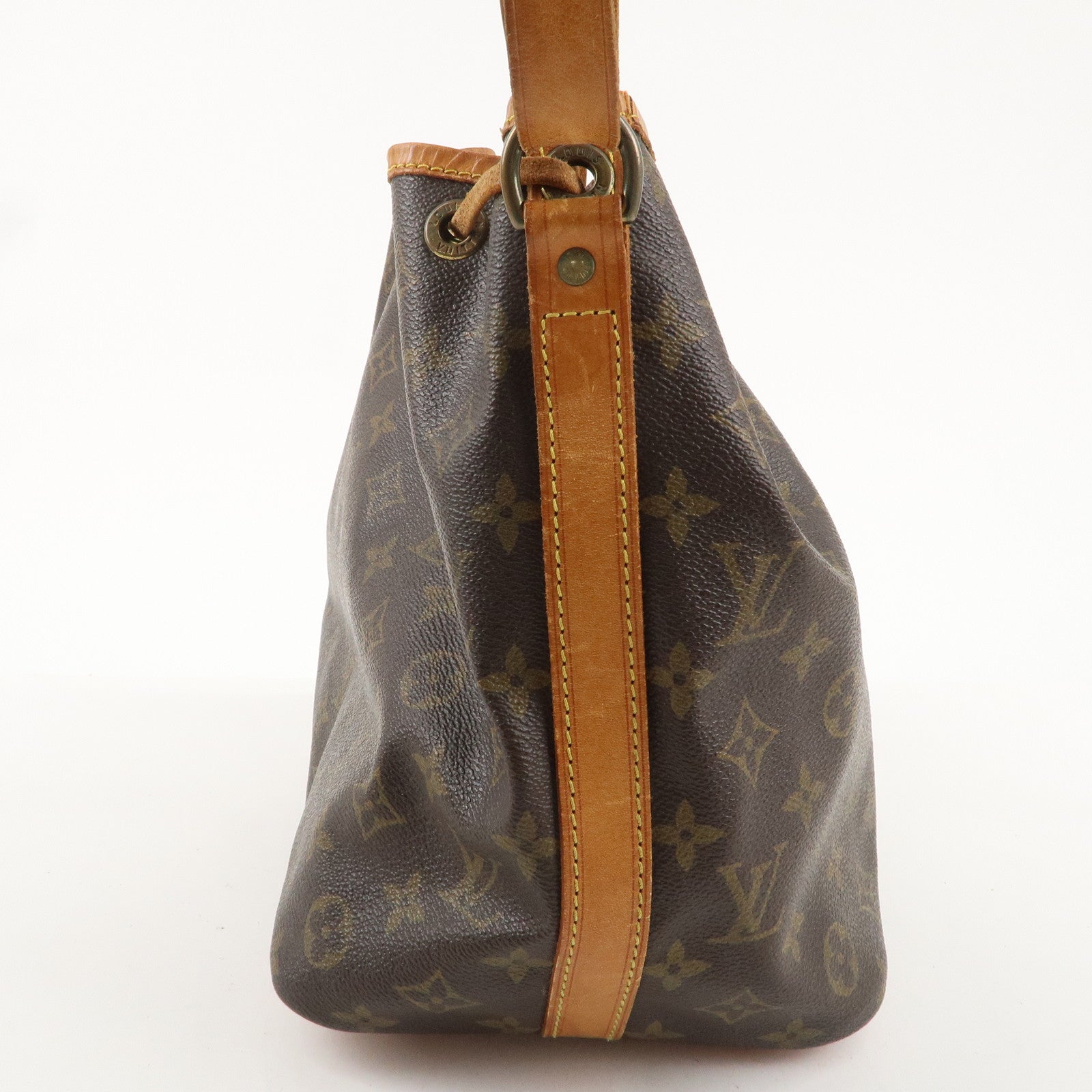 Louis Vuitton Monogram Petit Noe Shoulder Bag Brown M42226