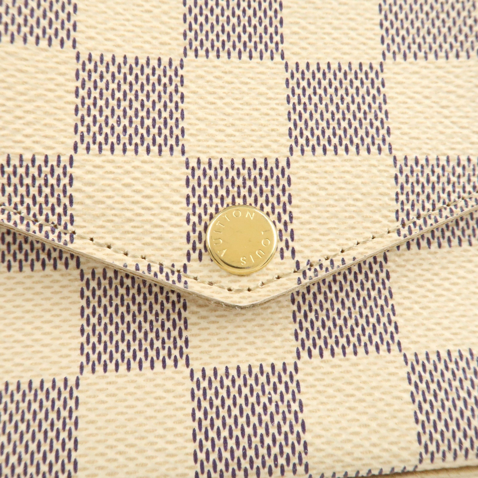 Louis Vuitton Damier Azur Pochette Félicie Shoulder Bag N63106 Used