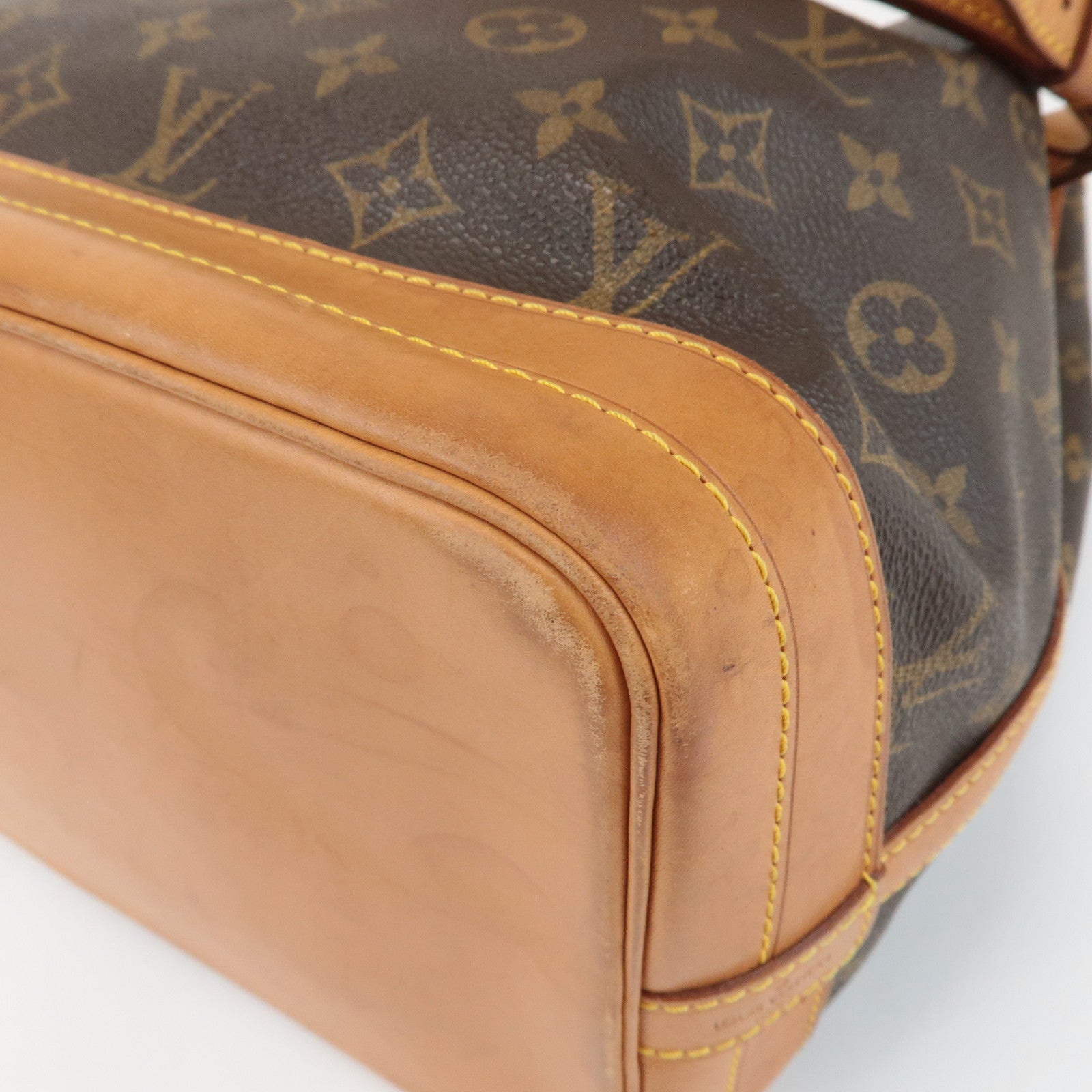 Louis Vuitton Monogram Noe Shoulder Bag Hand Bag Brown M42224 Used