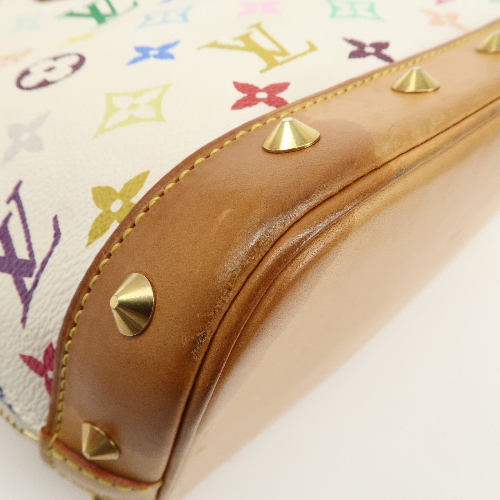 Louis Vuitton Monogram Multicolor Alma PM Hand Bag Blanc M92647