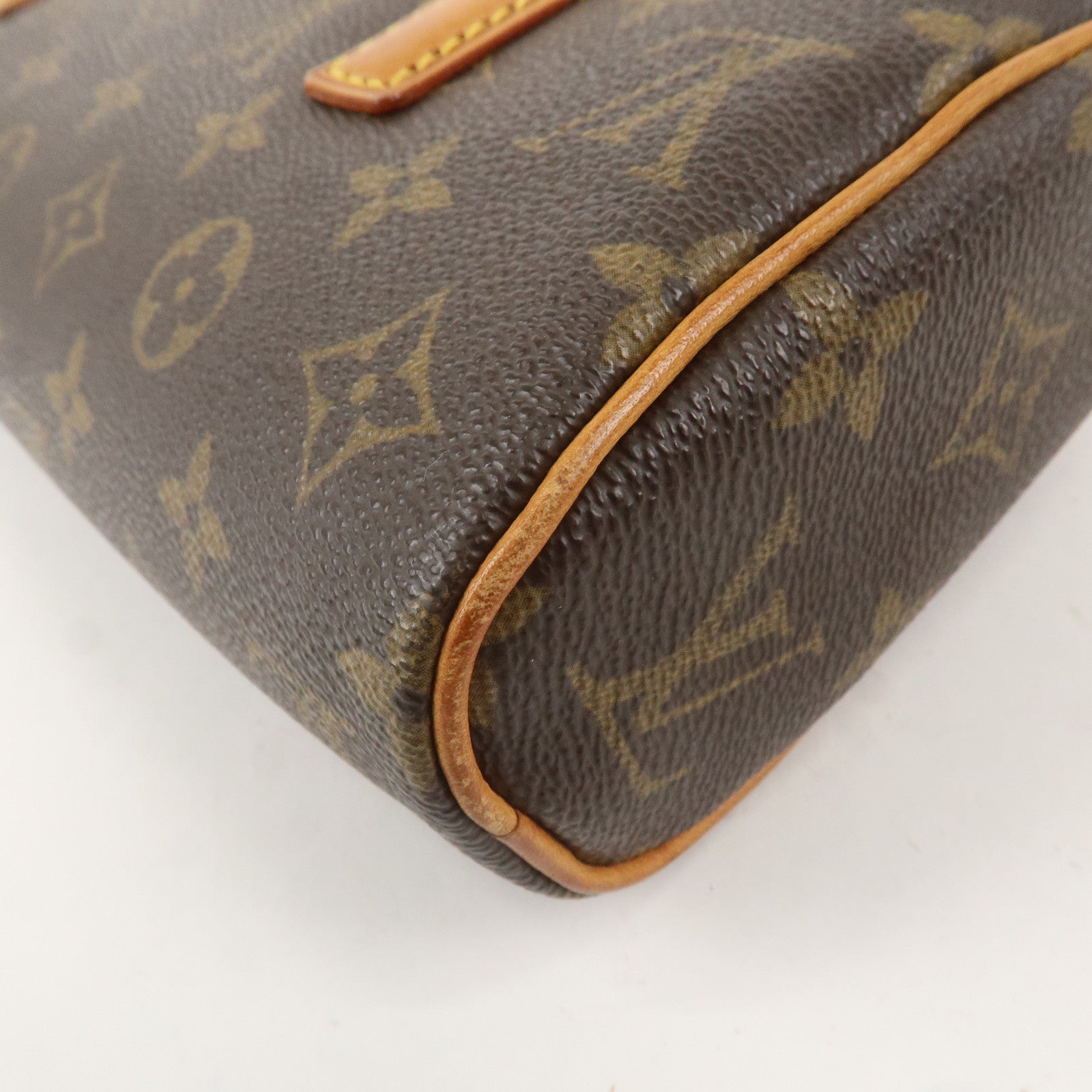 Louis Vuitton Monogram Sonatine Hand Bag Brown M51902