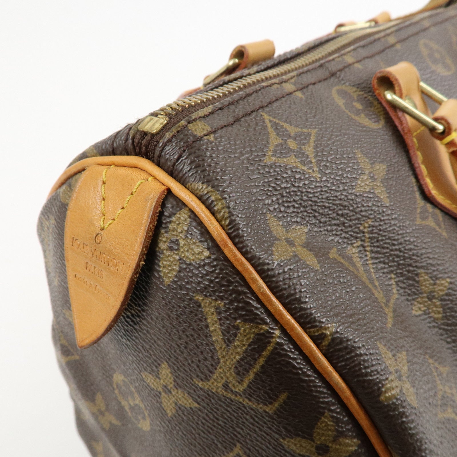 Louis Vuitton Monogram Speedy 30 Hand Bag Boston Bag M41526 Used