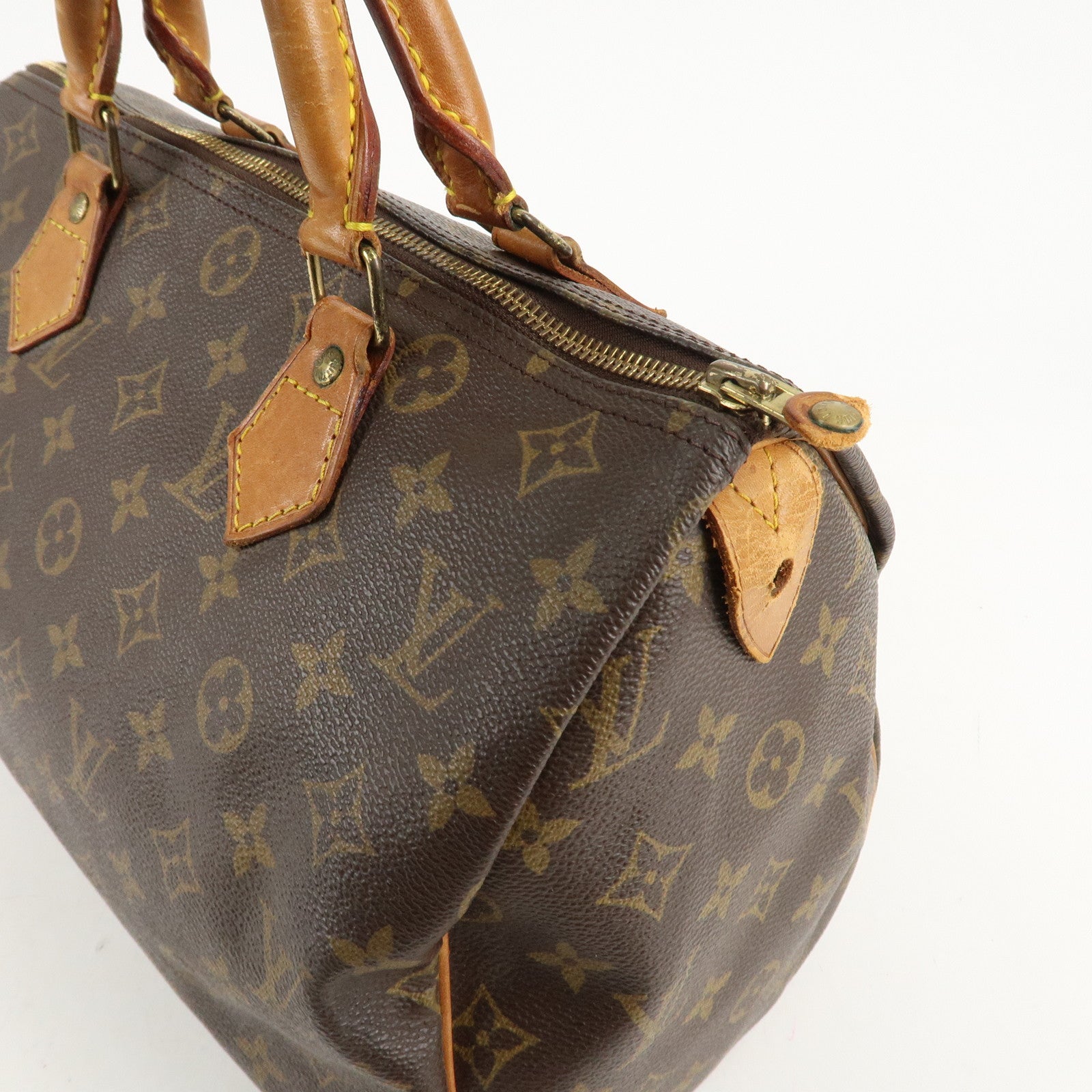 Louis Vuitton Monogram Speedy 30 Hand Bag Boston Bag M41526 Used