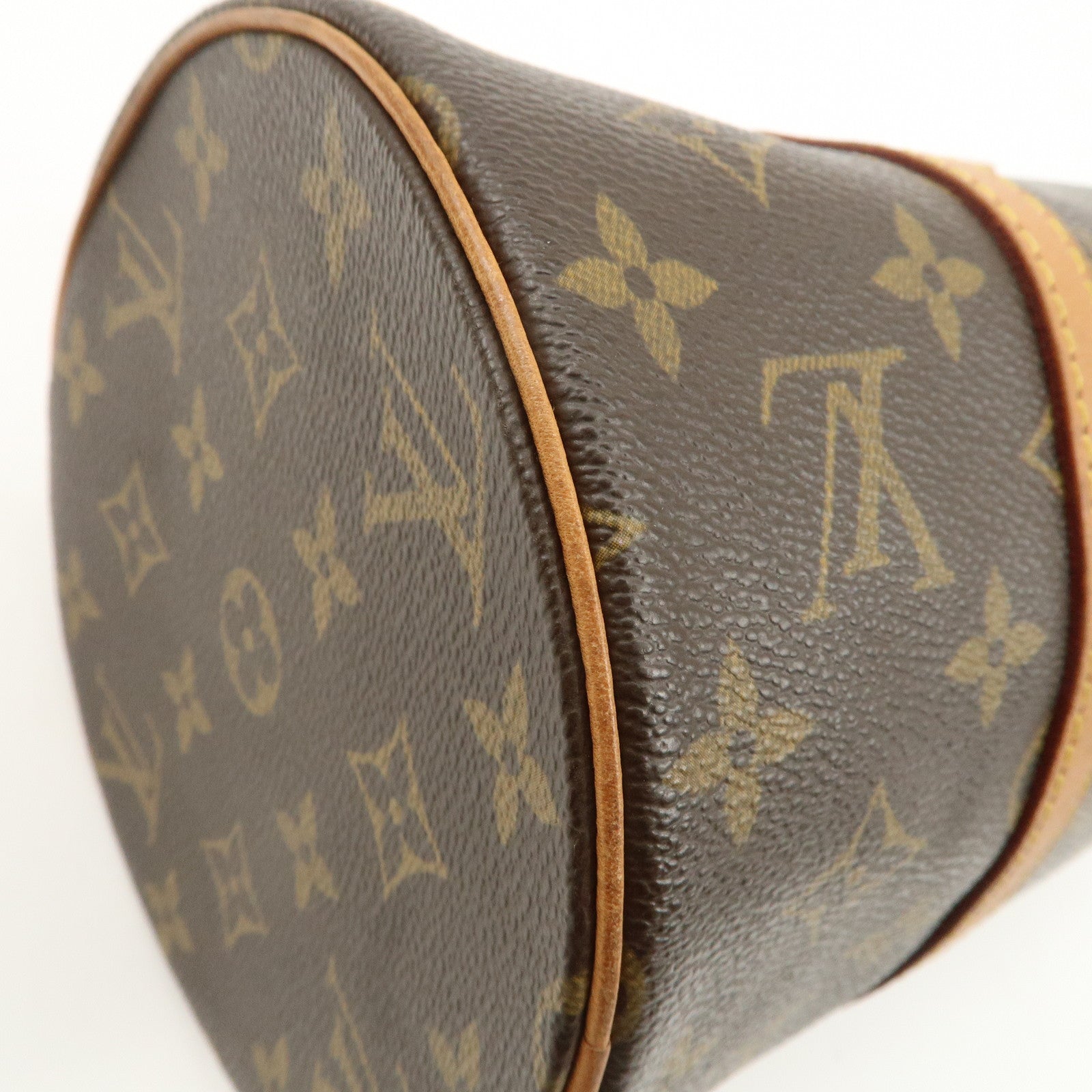 Louis Vuitton Monogram Papillon 30 Hand Bag New Style Brown M51385 Used