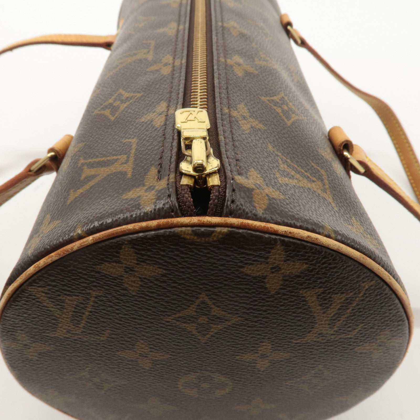 Louis Vuitton Monogram Papillon 30 Hand Bag Brown M51385