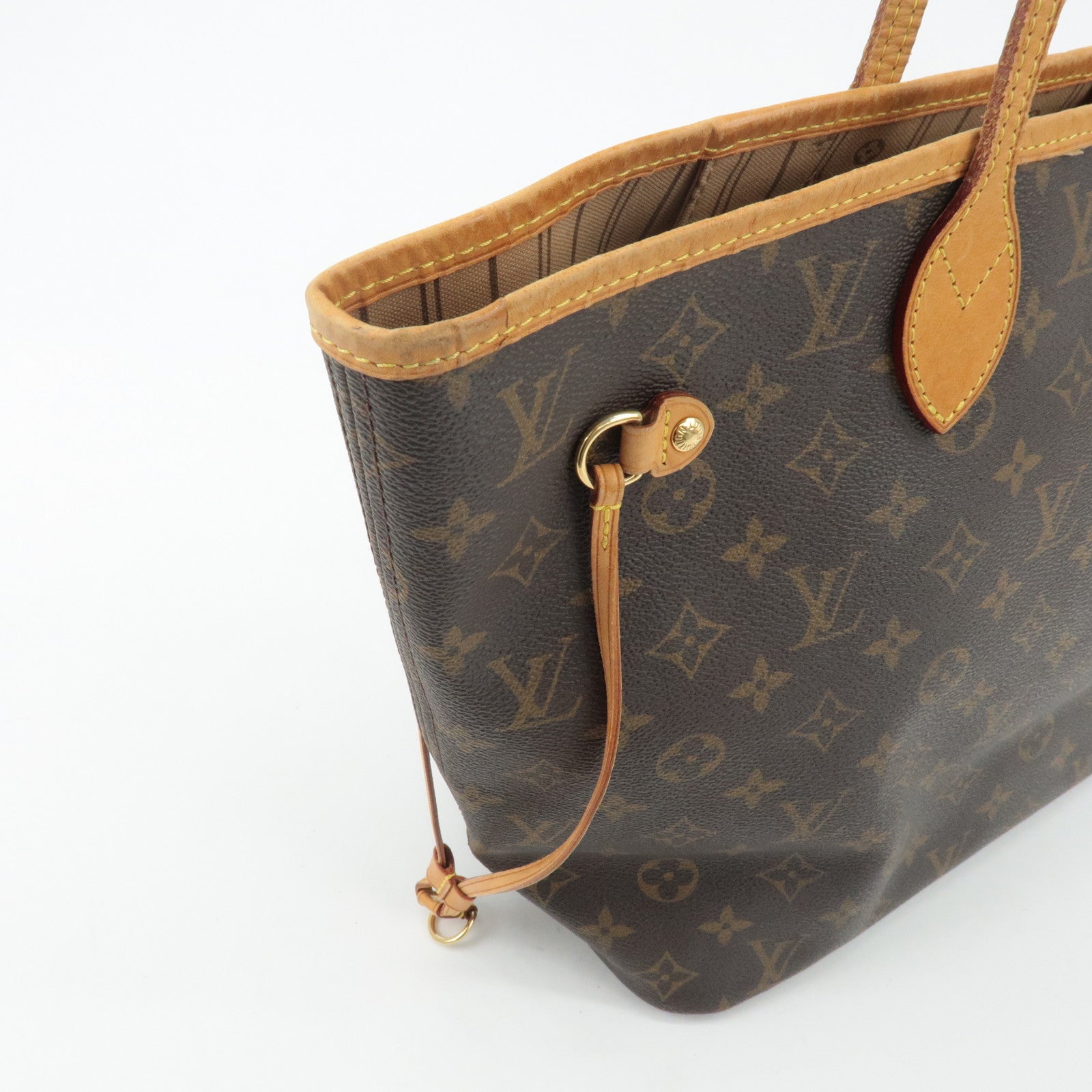 Louis Vuitton Monogram Neverfull MM Tote Bag Brown M40156 Used