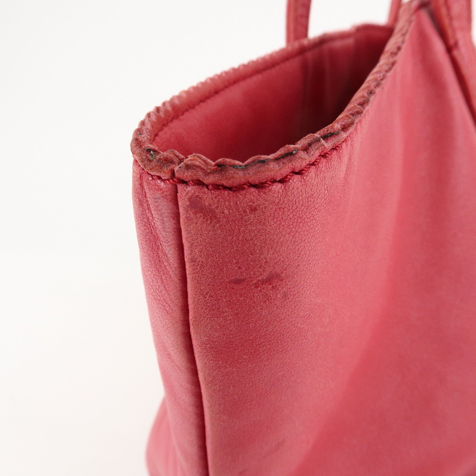 LOEWE Anagram Leather Tote Bag Shoulder Bag Hand Bag Pink