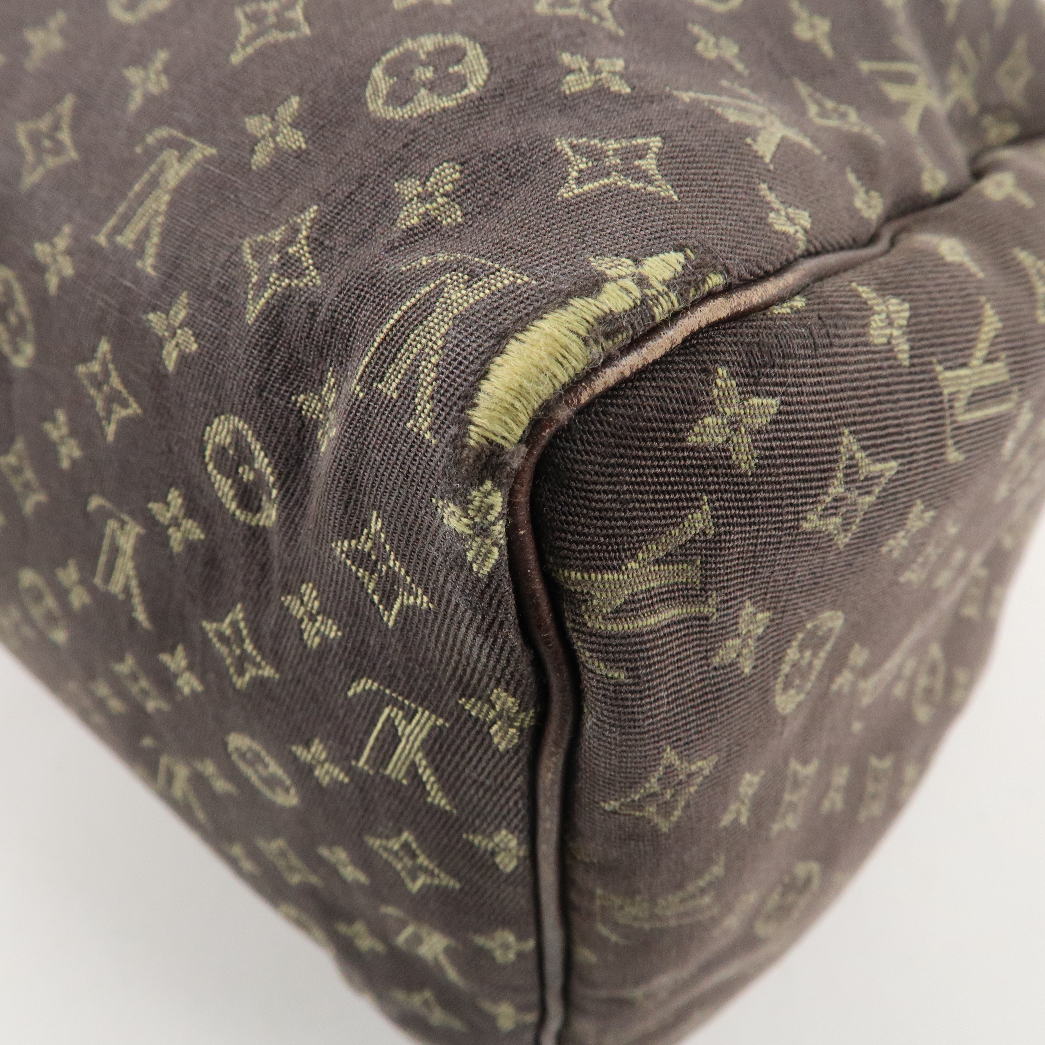 Louis Vuitton Monogram Mini Lin Speedy 30 Boston Bag Ebene M95224