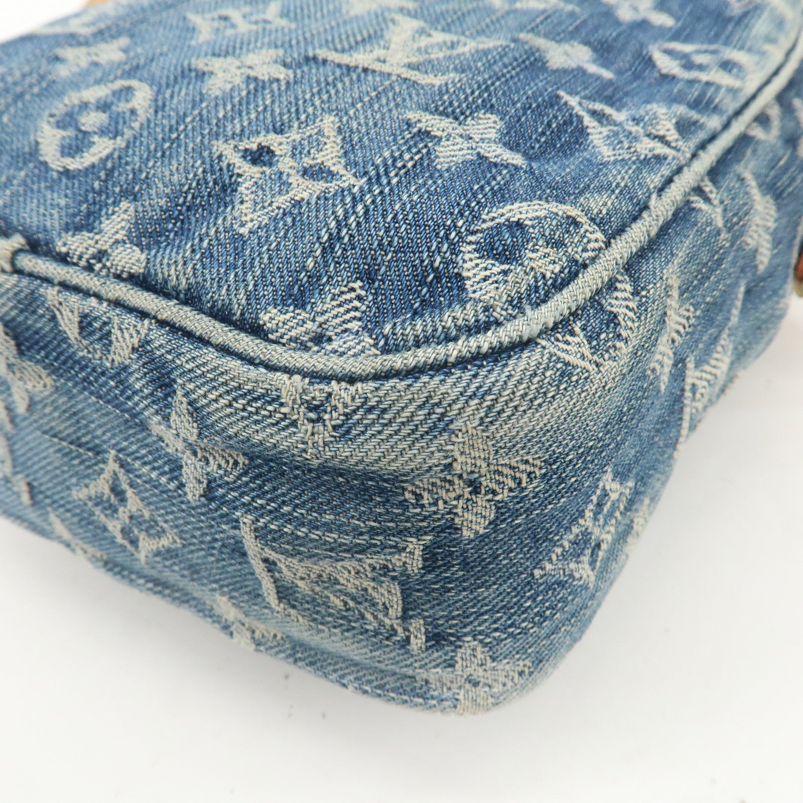 Louis Vuitton Monogram Denim Camera Bag Shoulder Bag Blue