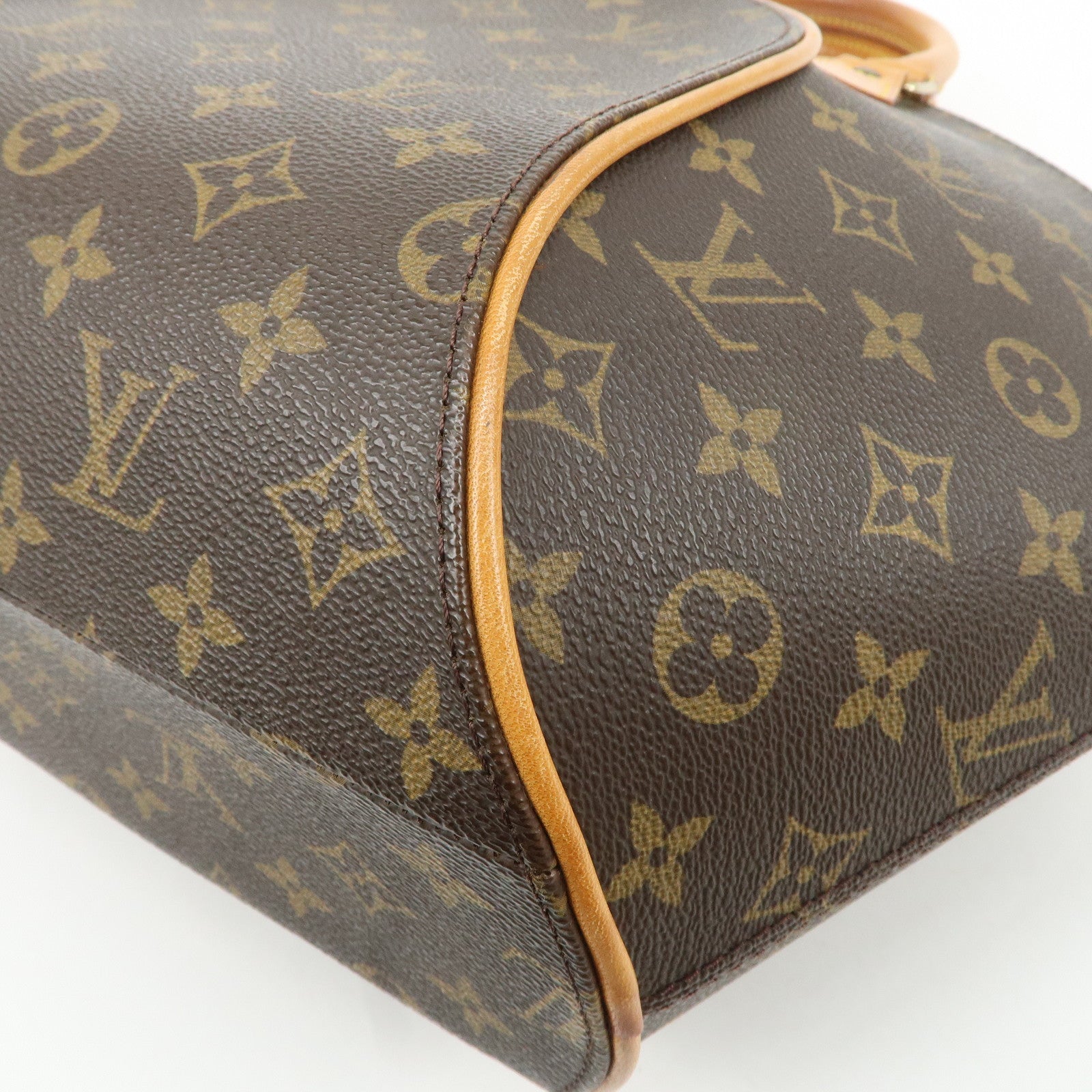 Louis Vuitton Monogram Ellipse MM Hand Bag Brown M51126 Used