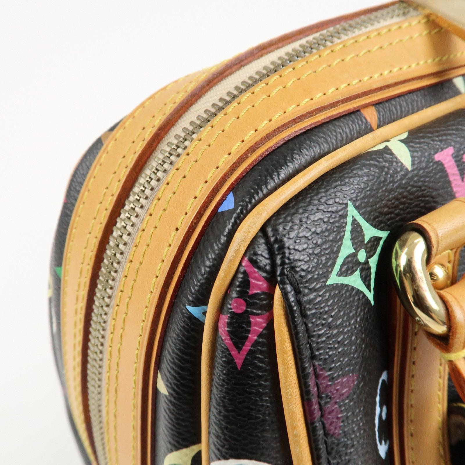 Louis Vuitton Monogram Multi Color Priscilla Hand Bag Noir M40097 Used