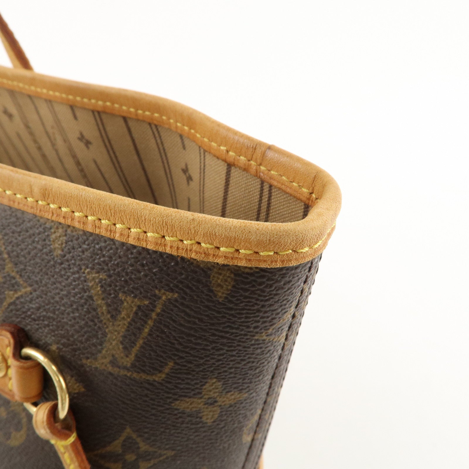 Louis Vuitton Monogram Neverfull MM Tote Bag Brown M40156