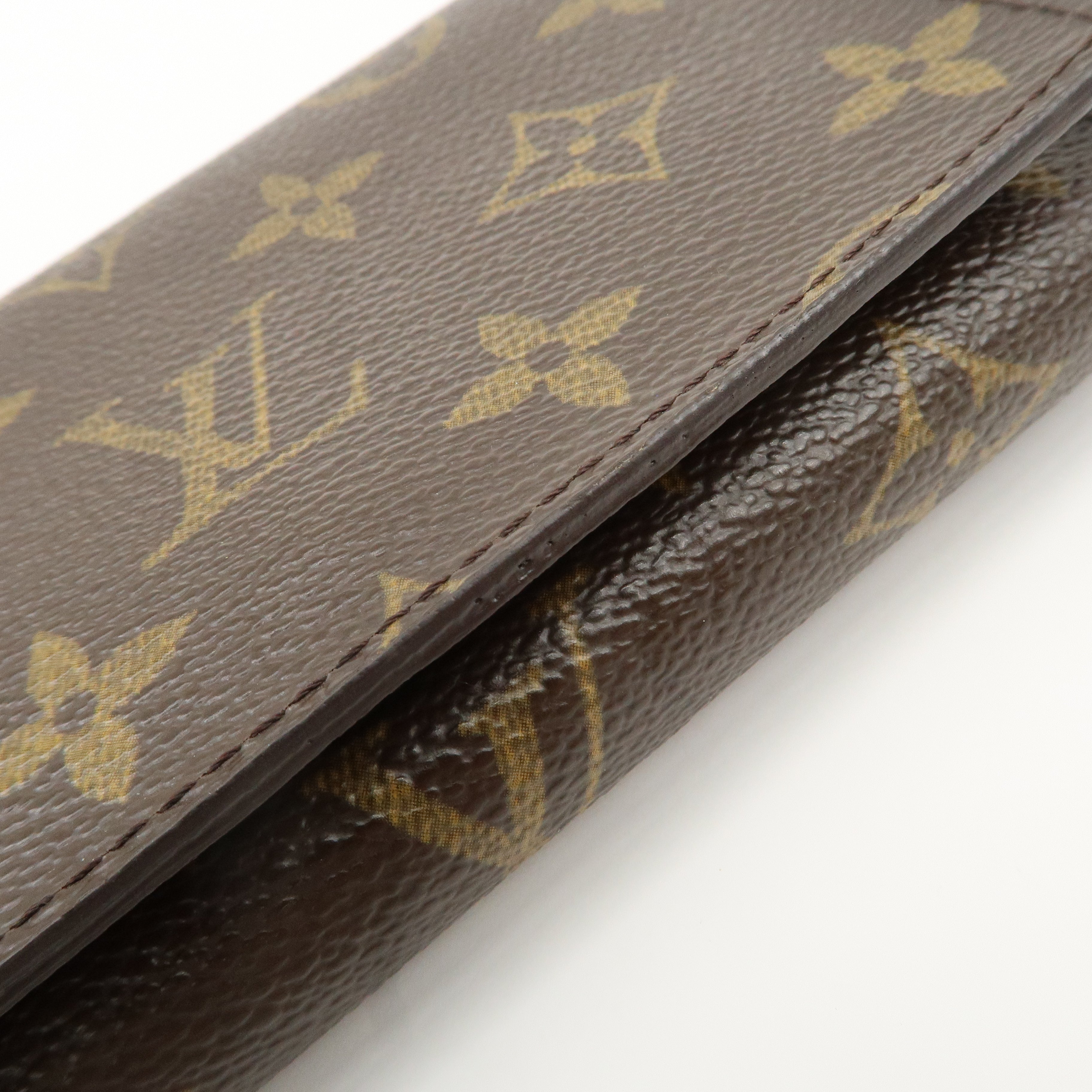 Louis Vuitton Monogram Porte Monnaie Billets Tresor Wallet M61730 Used