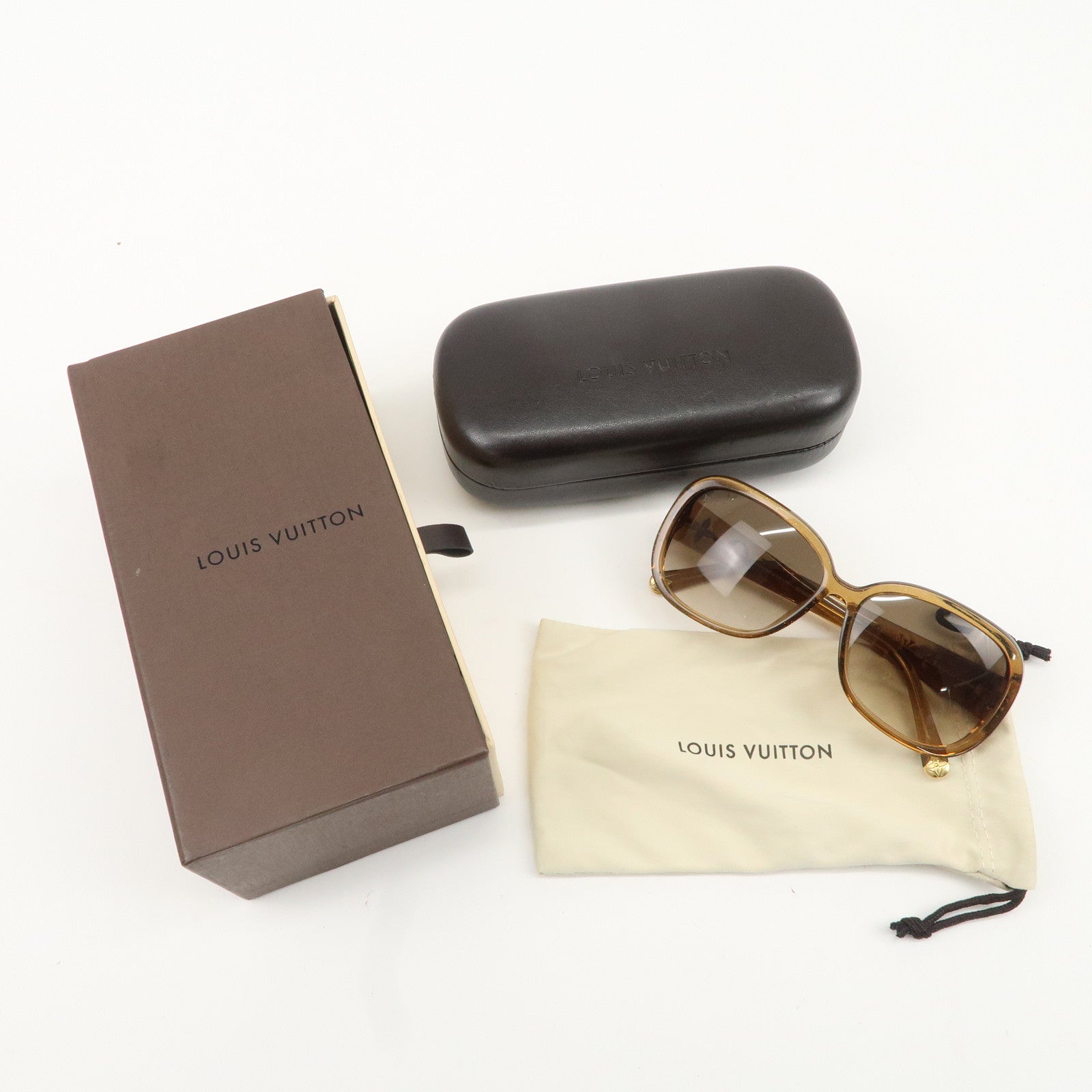 Louis Vuitton Obsession GM sunglasses 59 □ 15 140 Brown Z0460E Used