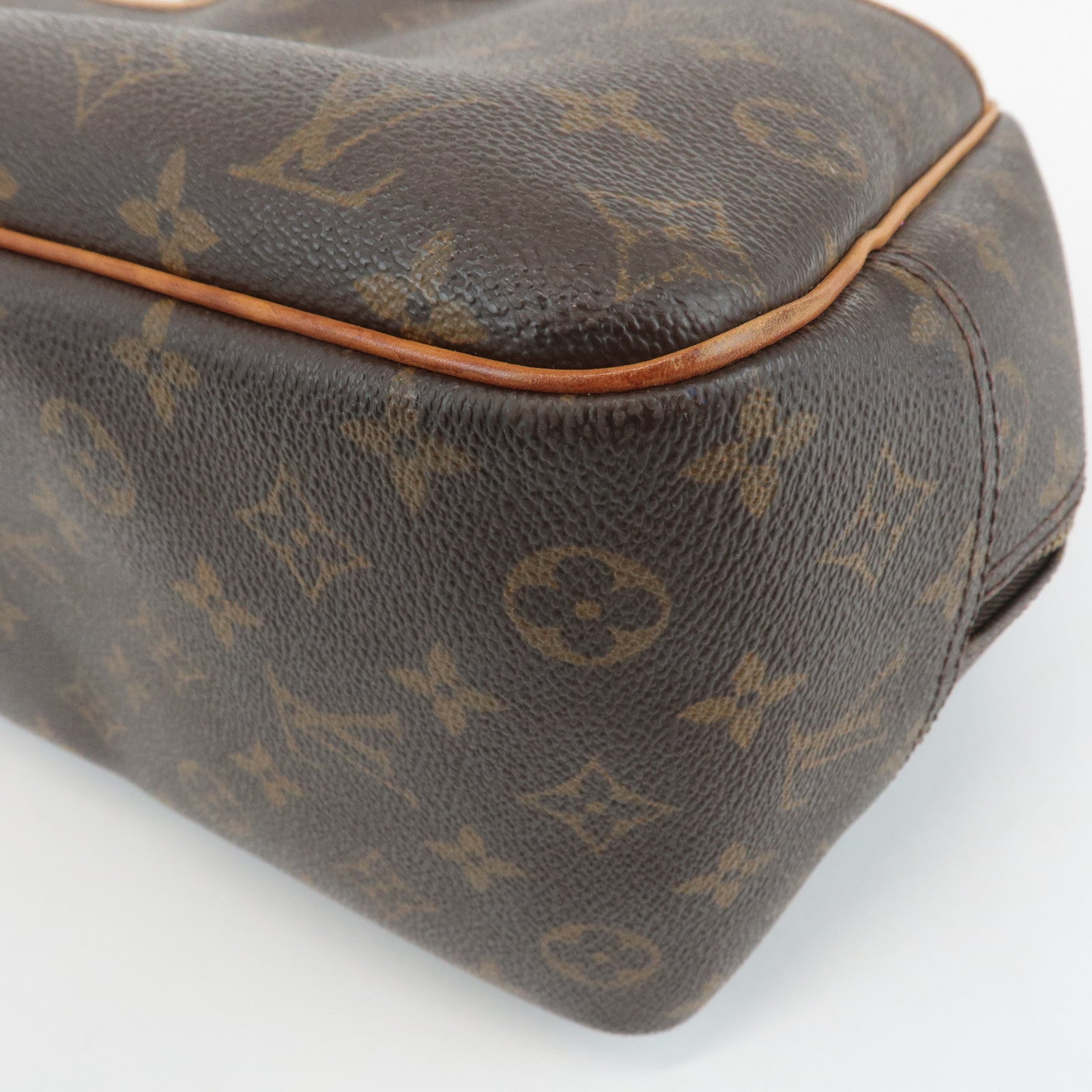 Louis Vuitton Monogram Deauville Hand Bag Brown M47270