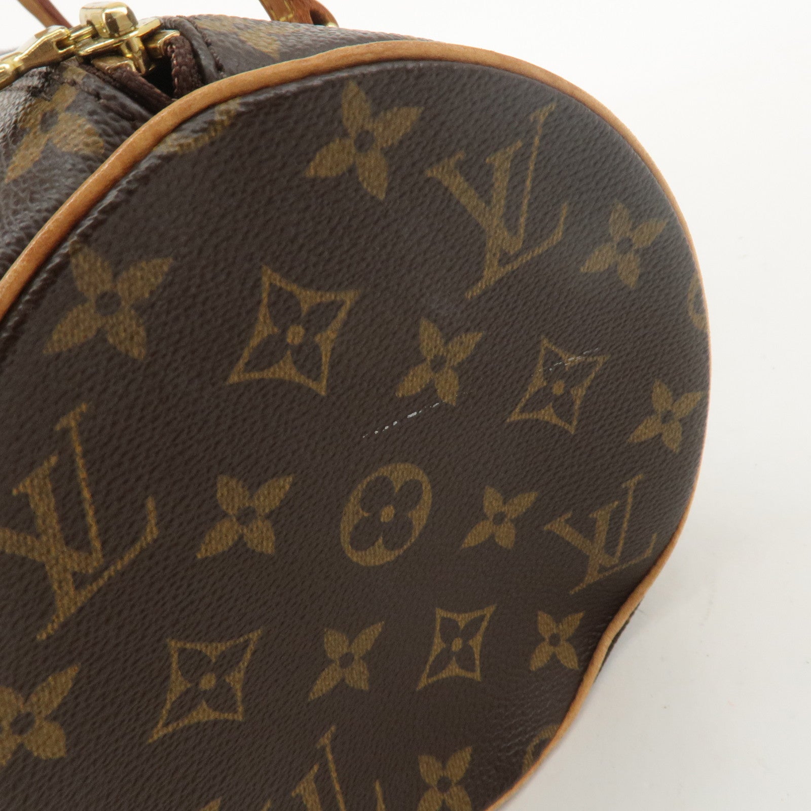 Louis Vuitton Monogram Papillon 30 Hand Bag 
Pouch Brown M51385