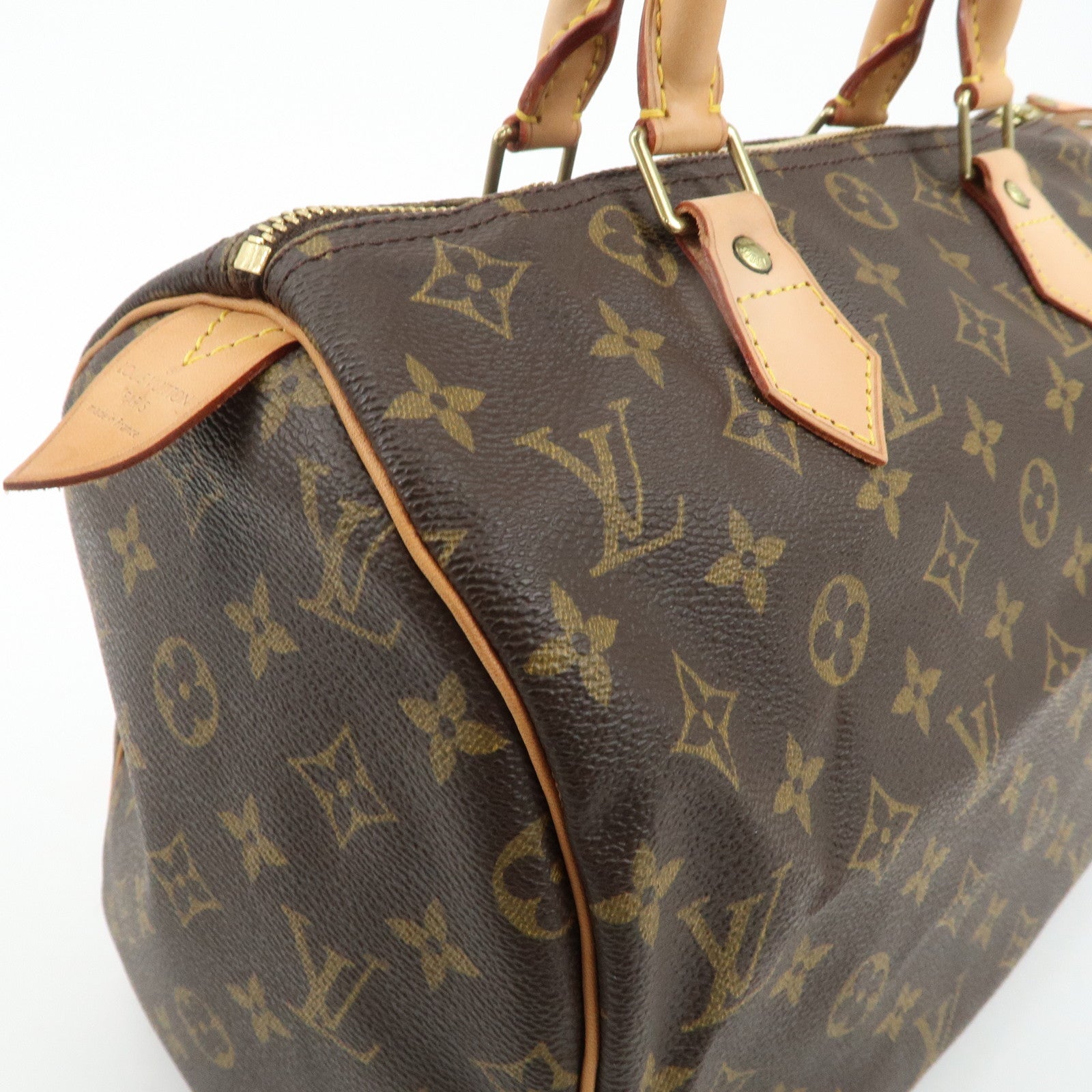 Louis Vuitton Monogram Speedy 30 Hand Bag Boston Bag M41526 Used