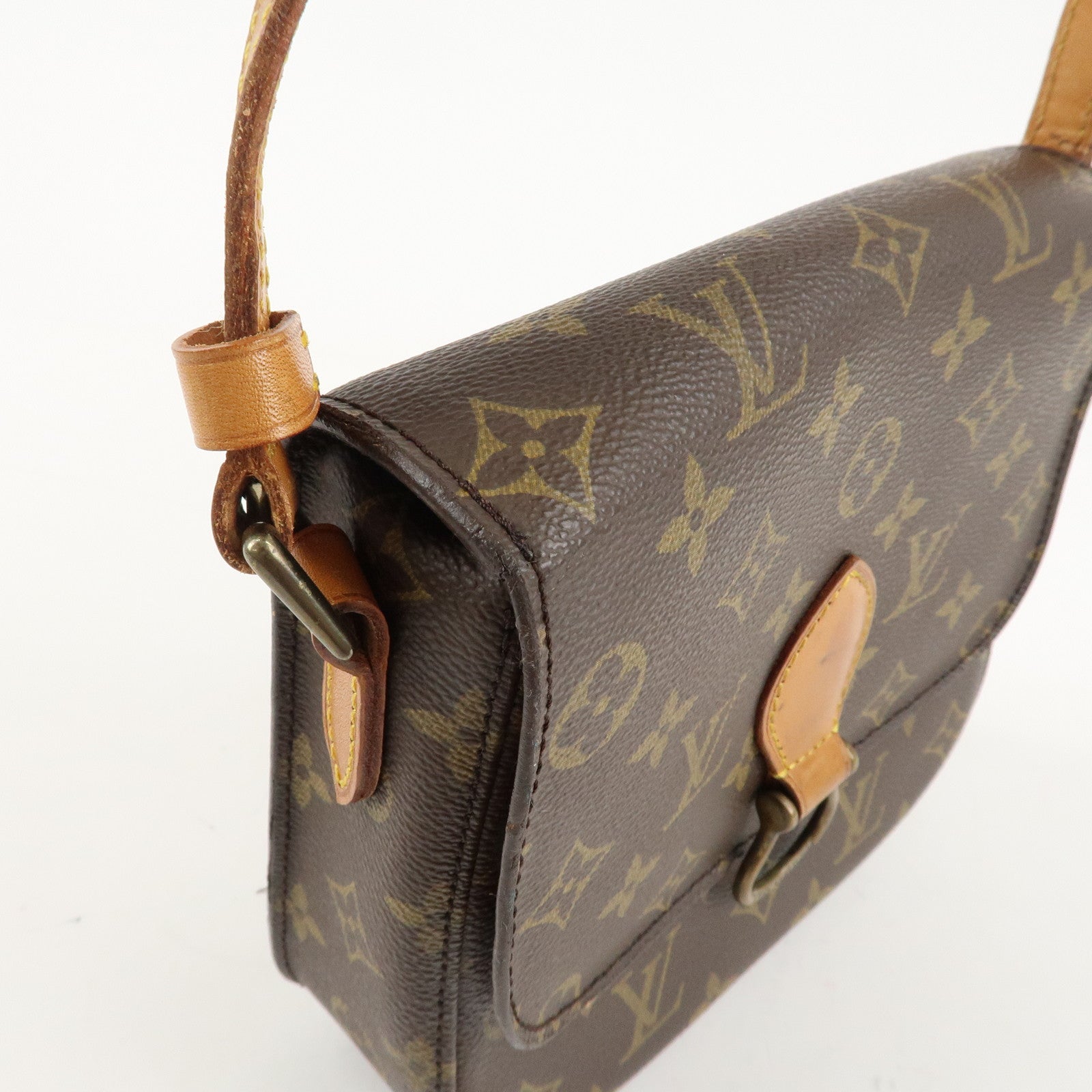 Louis Vuitton Monogram Saint Cloud MM Shoulder Bag Brown M51243