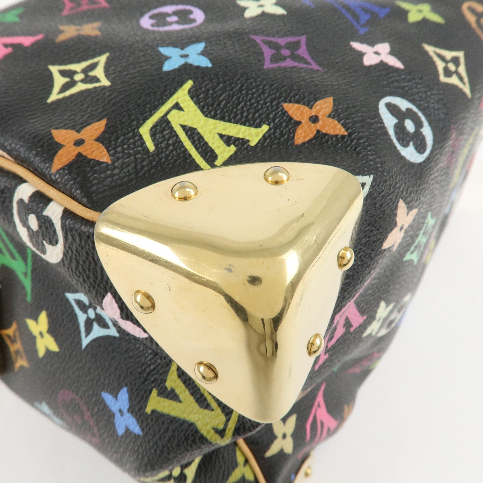 Louis Vuitton Monogram Multi Color Speedy 30 Hand Bag M92642 Used