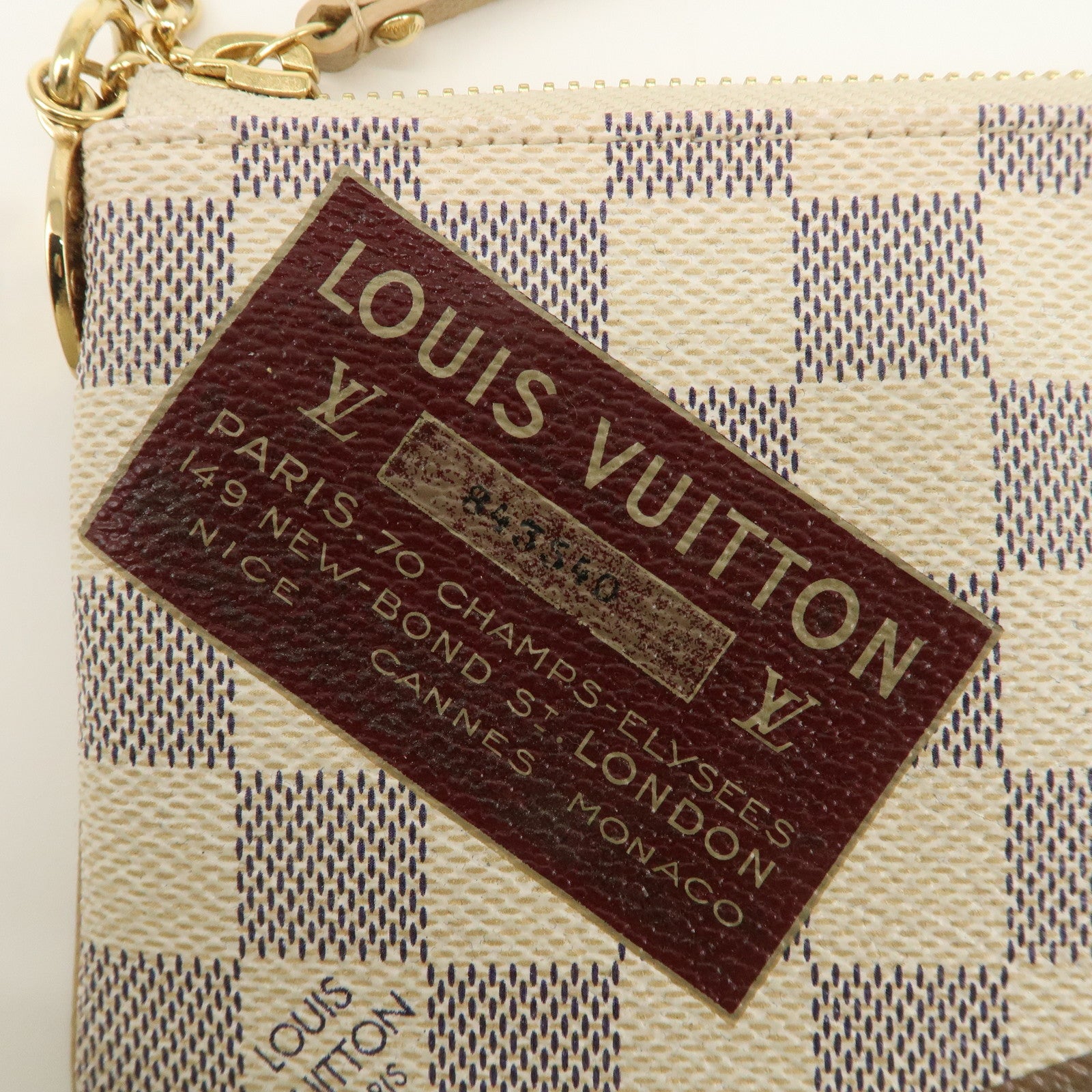 Louis Vuitton Damier Azur Travel Colletion Pochette Milla N63078