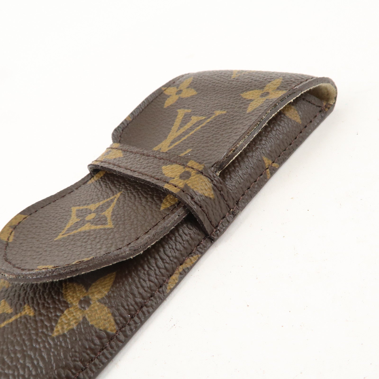 Louis Vuitton Monogram Etui Stilo Pen Case Brown M62990