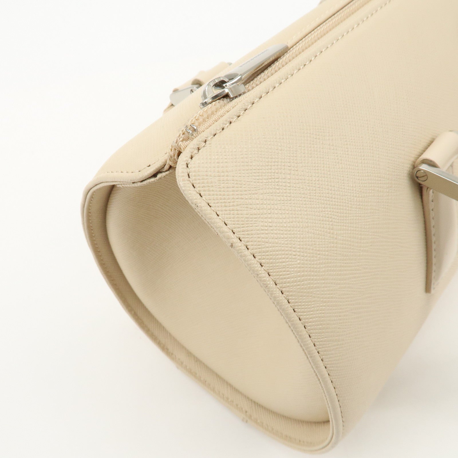 BURBERRY Leather Hand Bag Shoulder Bag Beige