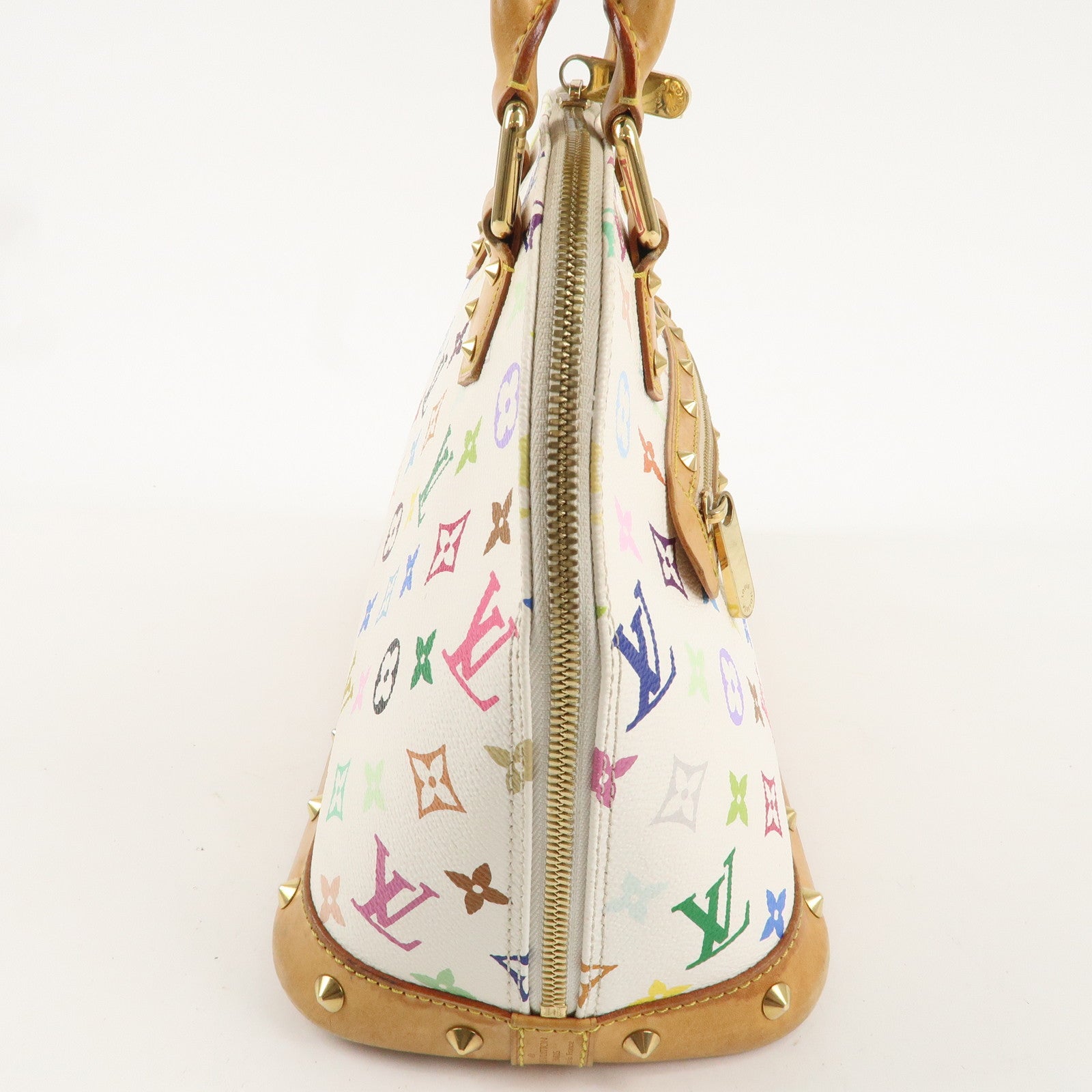 Louis Vuitton Monogram Multi Color Alma PM Hand Bag Blanc M92647