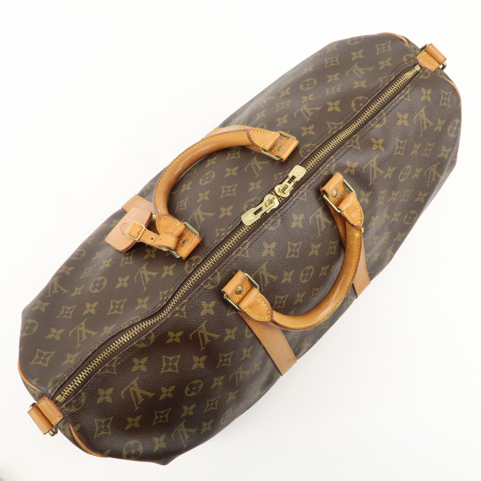 Louis Vuitton Monogram Keep All Bandouliere 50 Boston Bag M41416