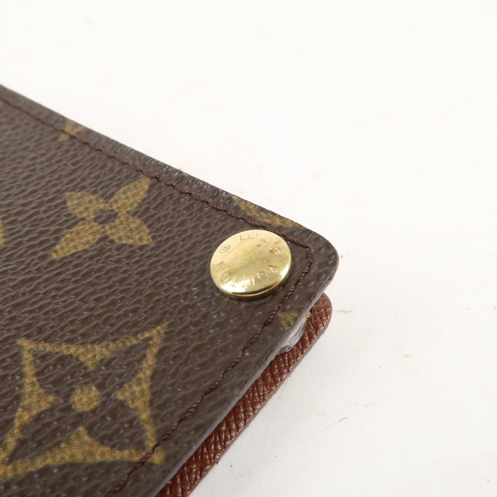 Louis Vuitton Monogram Porte Cartes Credit Pression Brown M60937