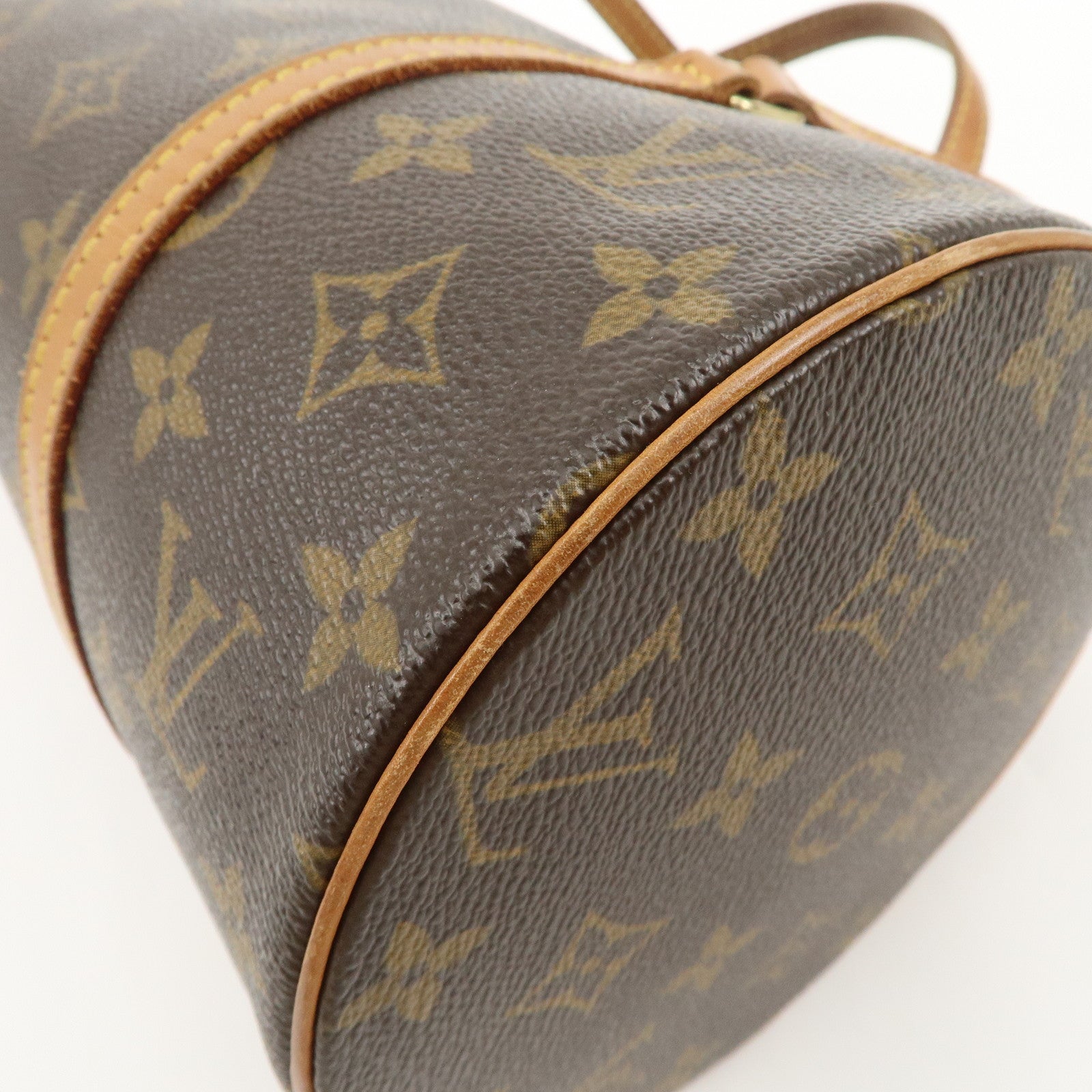 Louis Vuitton Monogram Papillon 30 Hand Bag Ney Style Brown M51385 Used