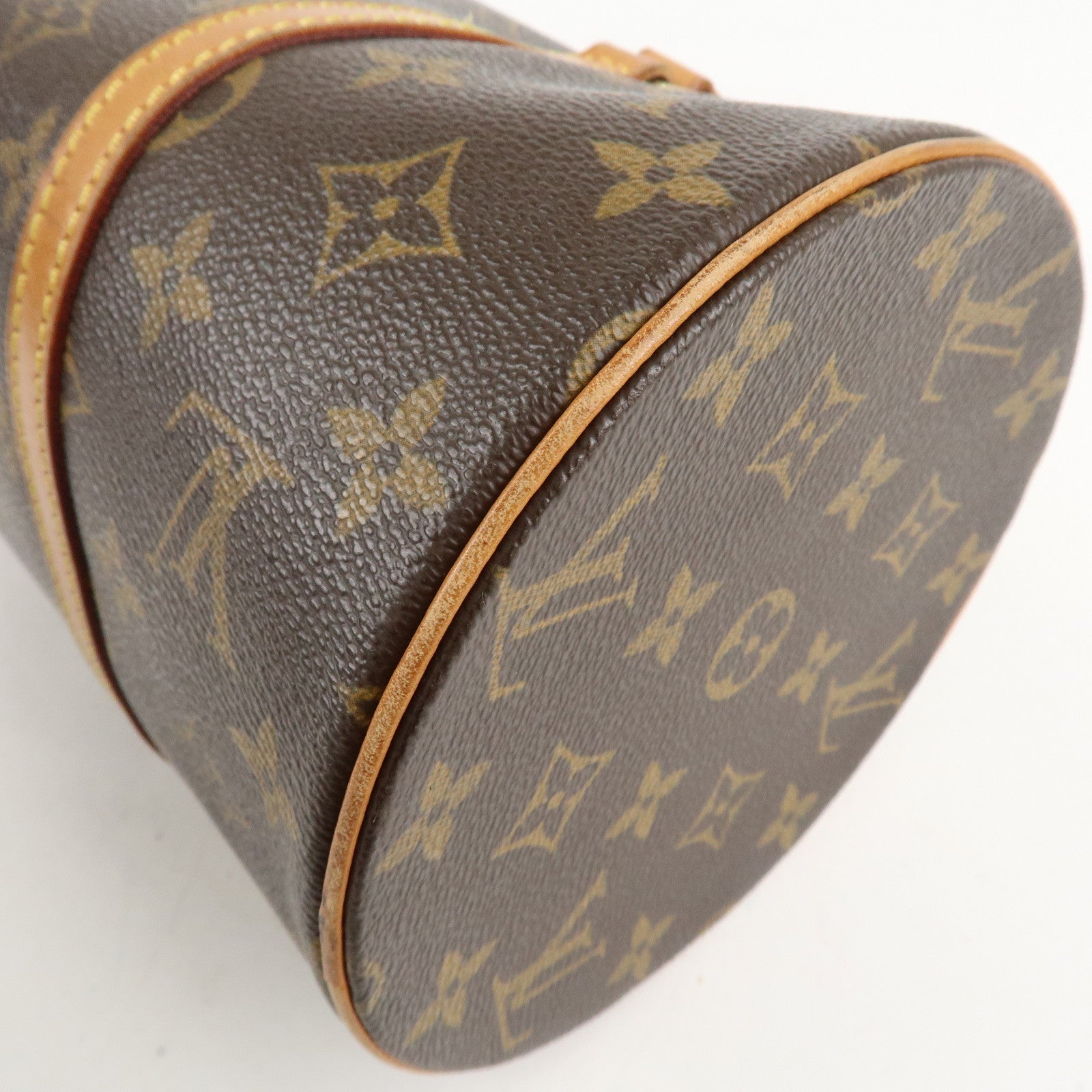 Louis Vuitton Monogram Papillon 30 Hand Bag Brown M51385 Used