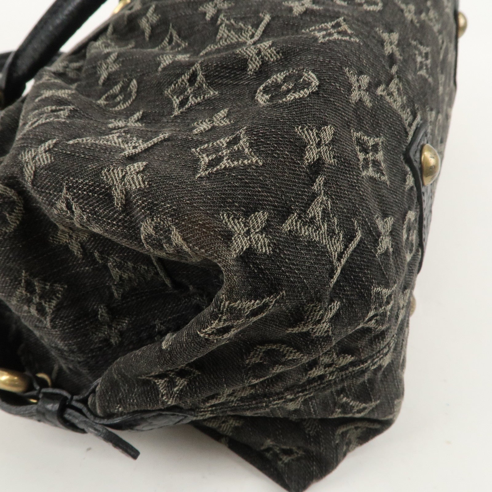 Louis Vuitton Monogram Denim Neo Cabby MM 2Way Bag Noir M95351