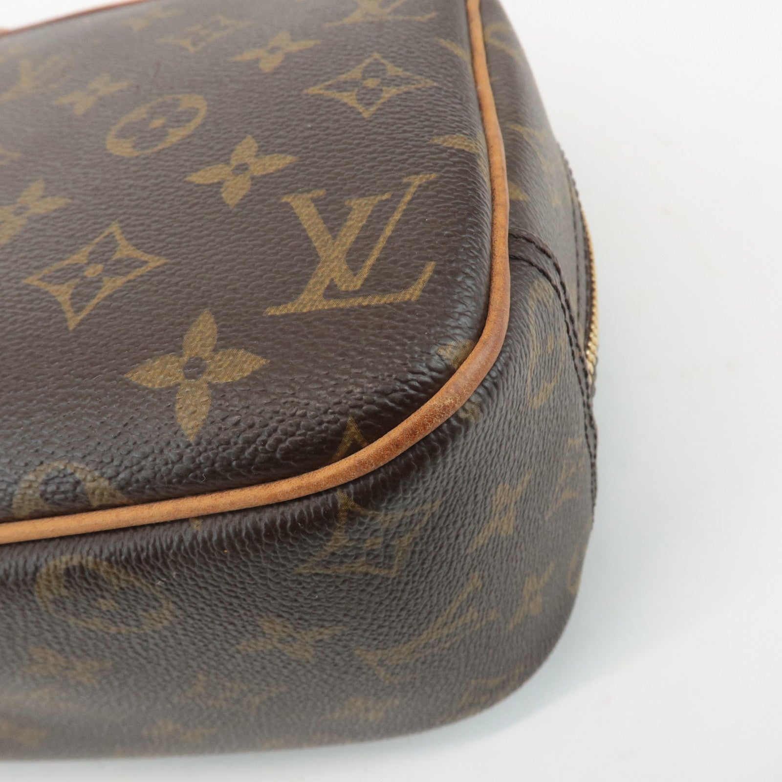 Louis Vuitton Monogram Trueville Hand Bag Brown M42228 Used