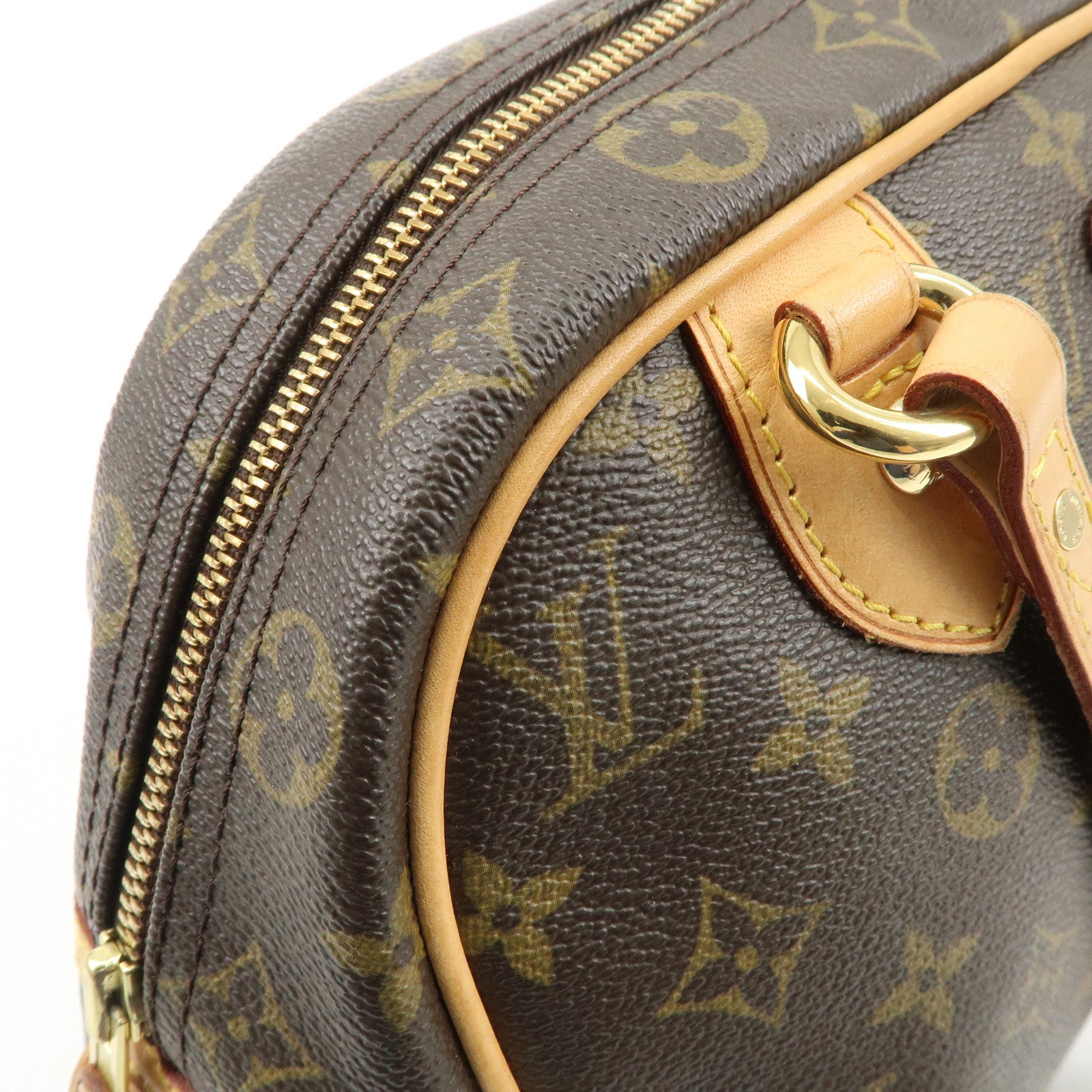 Louis Vuitton Monogram Montorgueil PM Hand Bag Brown M95565 Used