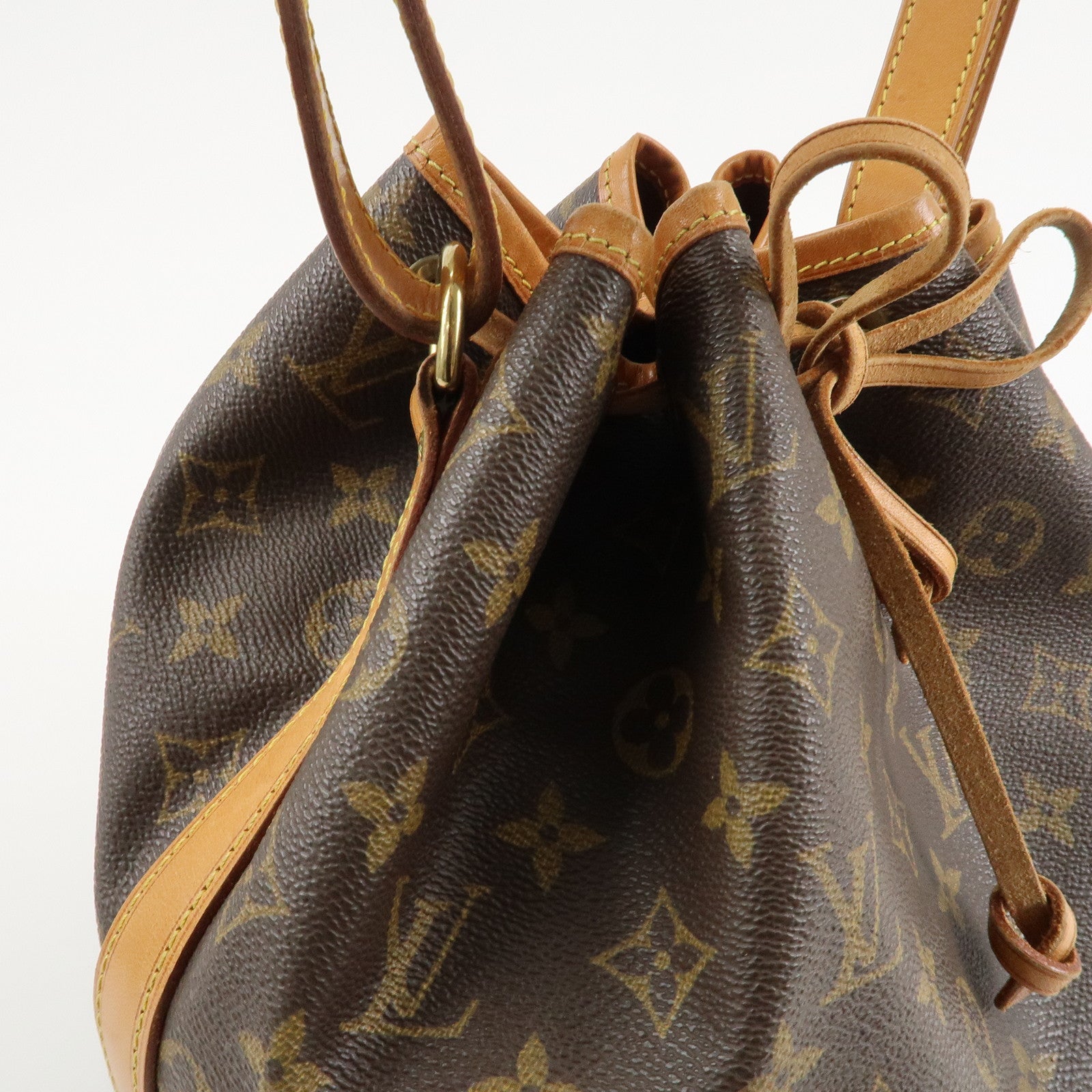 Louis Vuitton Monogram Petit Noe Shoulder Bag Brown M42226 Used