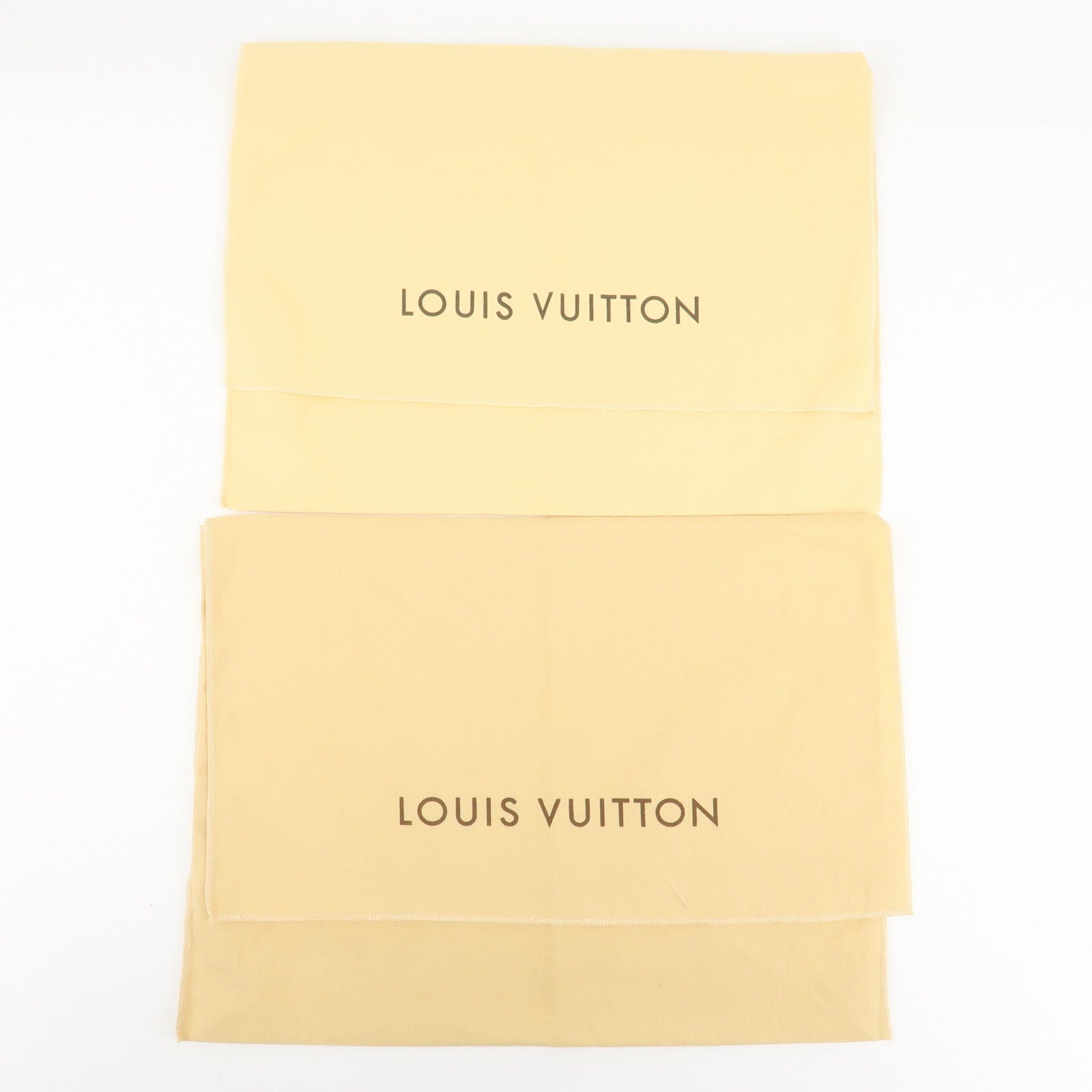 Louis Vuitton Set Of 10 Dust Bag Flap Style Beige Used