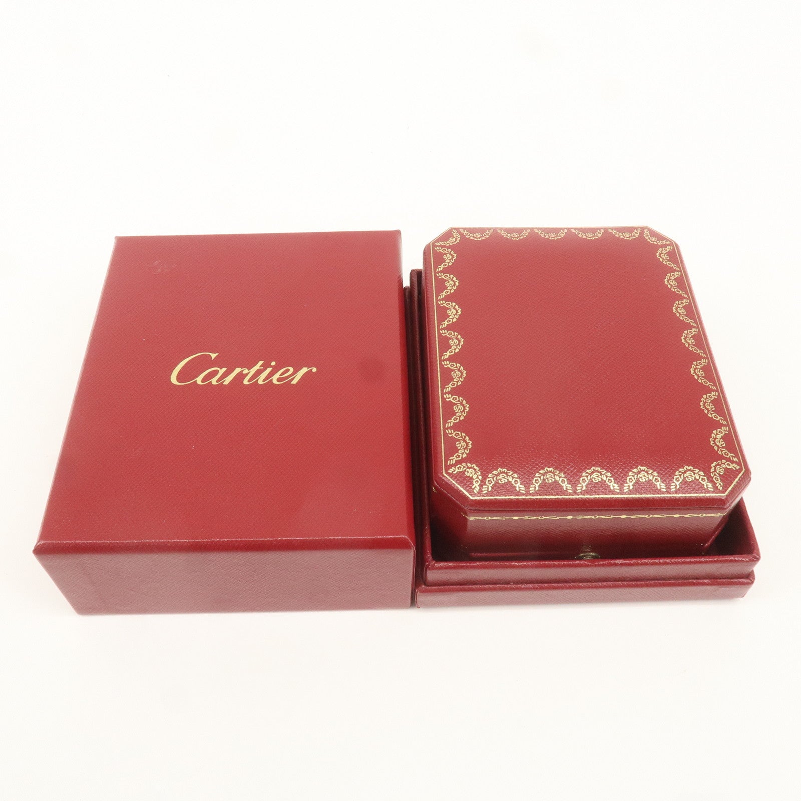 Cartier Set of 2 Pair Ring Box Display Box Jewelry Box For Ring