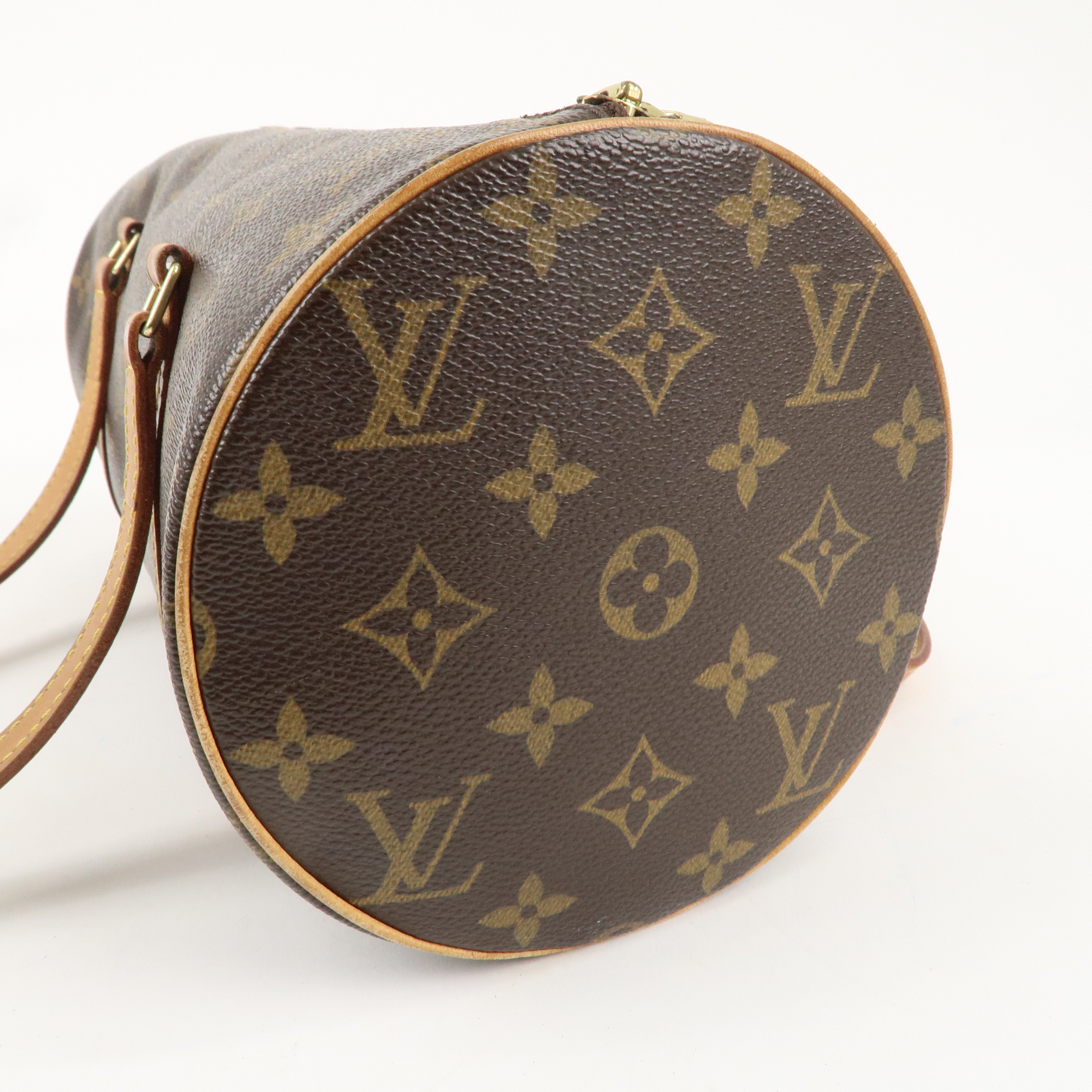 Louis Vuitton Monogram Papillon 30 Hand Bag Brown M51385