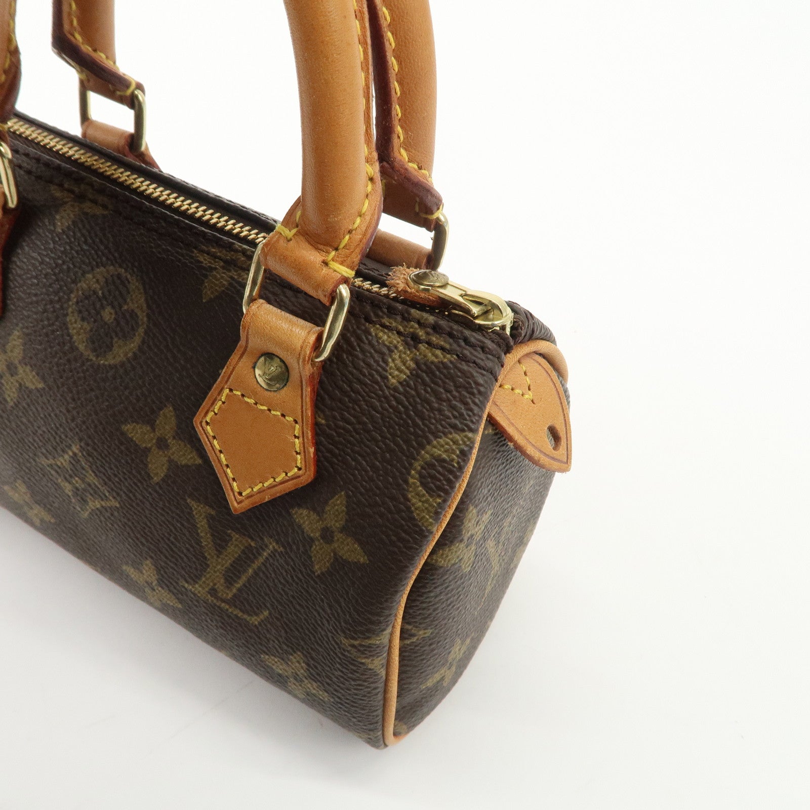 Louis Vuitton Monogram Mini Speedy 
Strap Brown M41534 Used