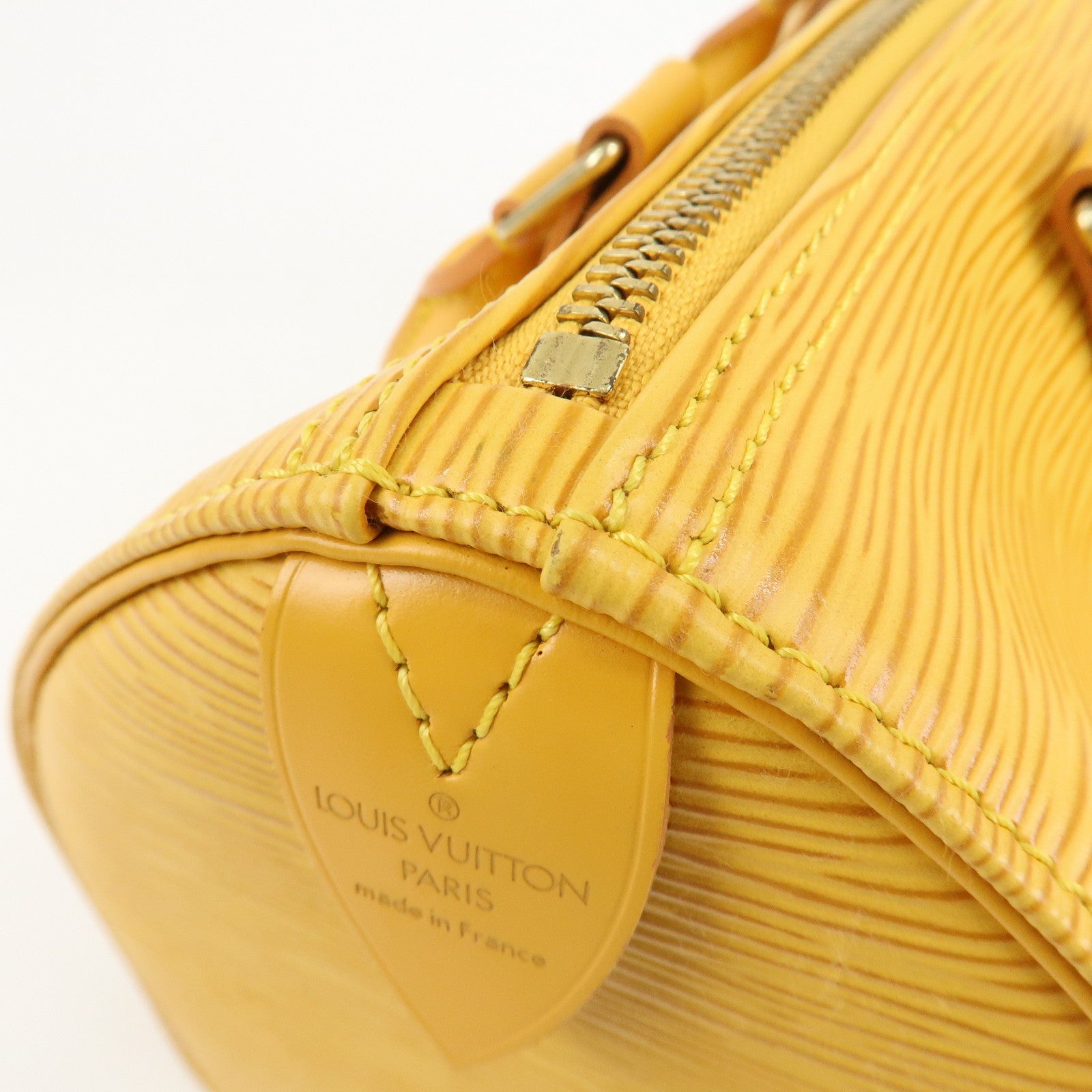 Louis Vuitton Epi Speedy 25 Boston Bag Hand Bag Yellow M43019 Used