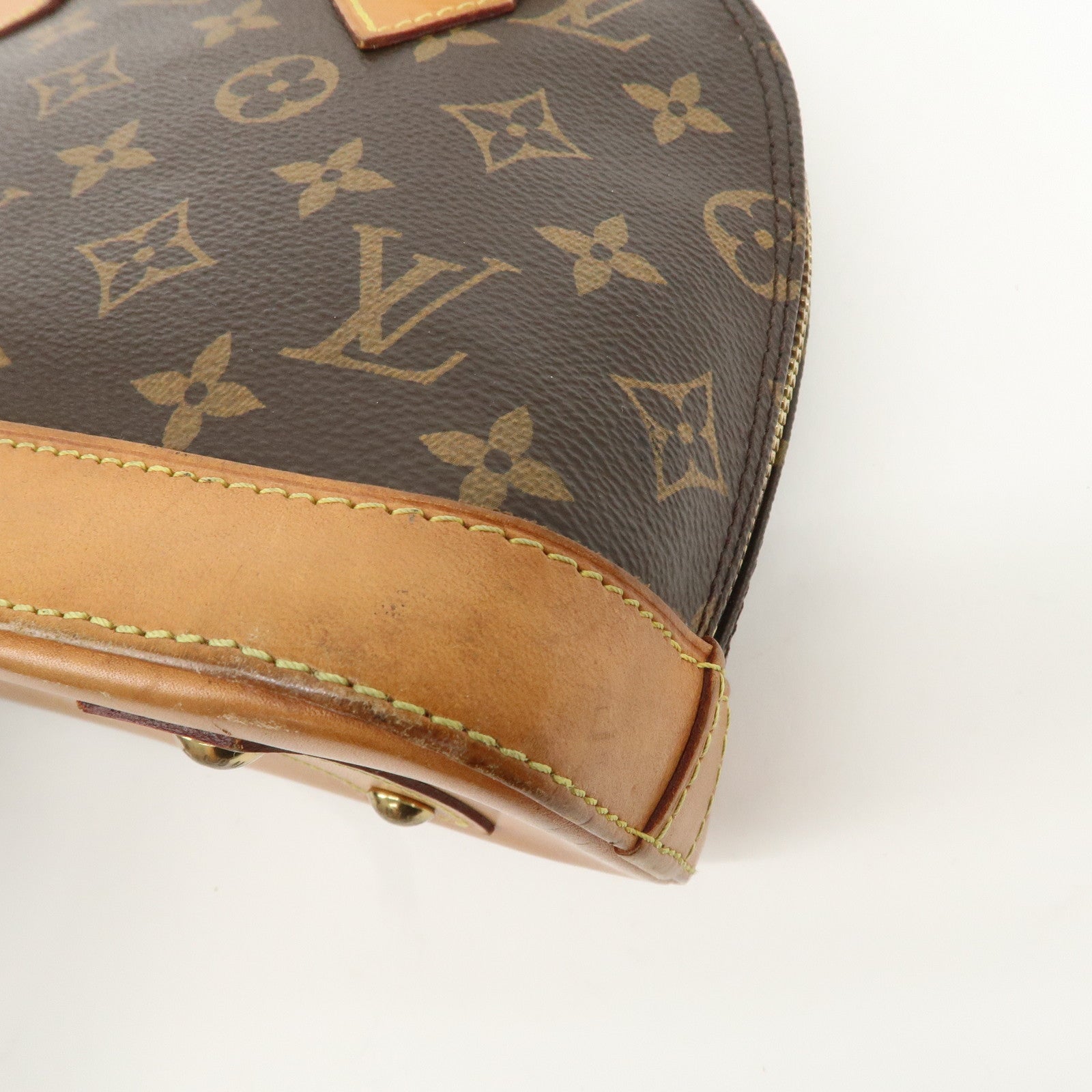 Louis Vuitton Monogram Alma BB 2Way Hand Bag Brown M53152 Used