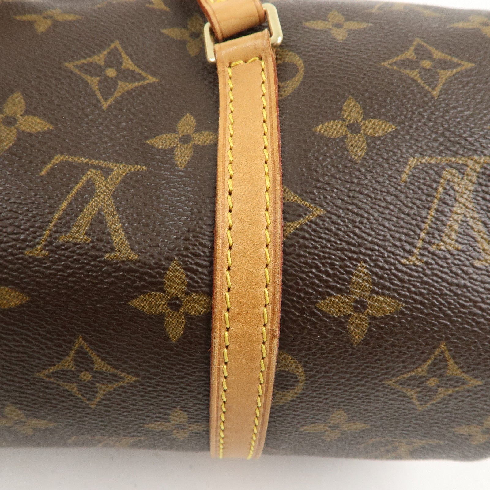 Louis Vuitton Monogram Papillon 30 Hand Bag 
Pouch Brown M51385