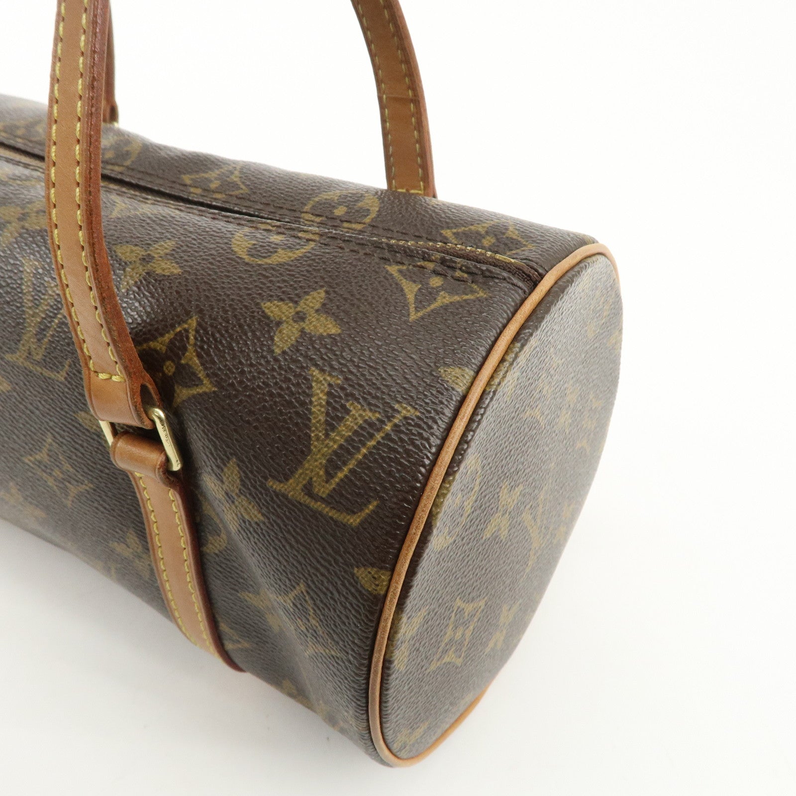 Louis Vuitton Monogram Papillon 26 Hand Bag M51386 Brown Used