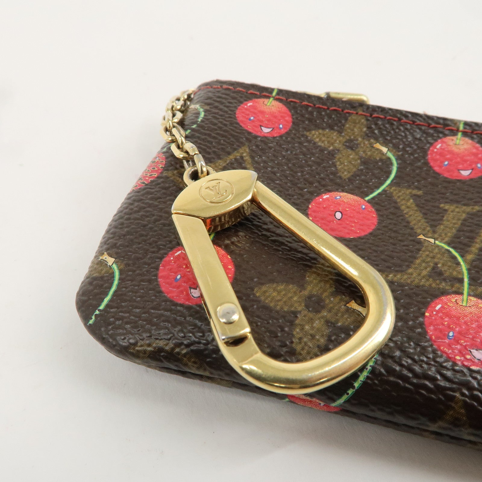 Louis Vuitton Monogram Cherry Pochette Cles Coin Case M95042