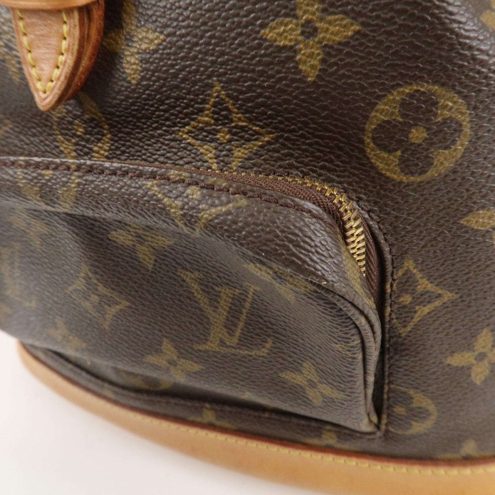 Louis Vuitton Monogram Montsouris MM Back Pack Bag M51136 Used