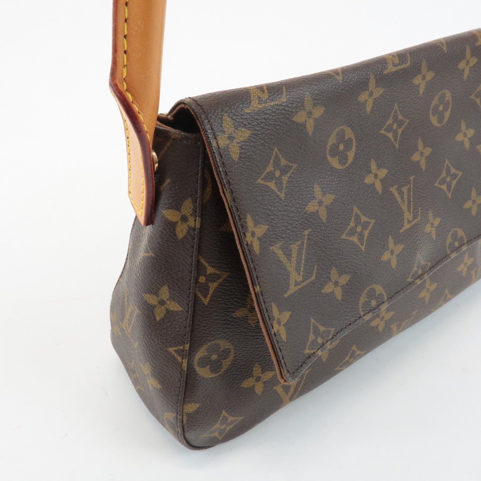 Louis Vuitton Monogram Mini Looping Shoulder Bag Hand Bag M51147 Used