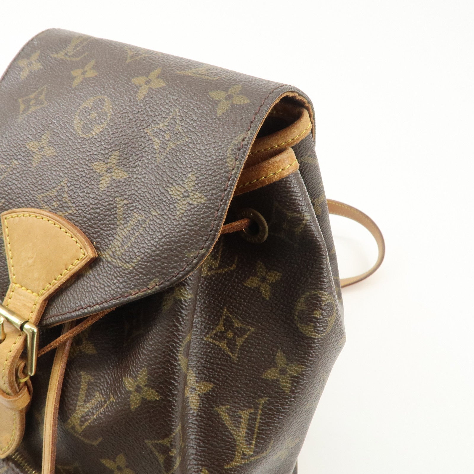 Louis Vuitton Monogram Montsouris MM Back Pack Bag M51136 Used