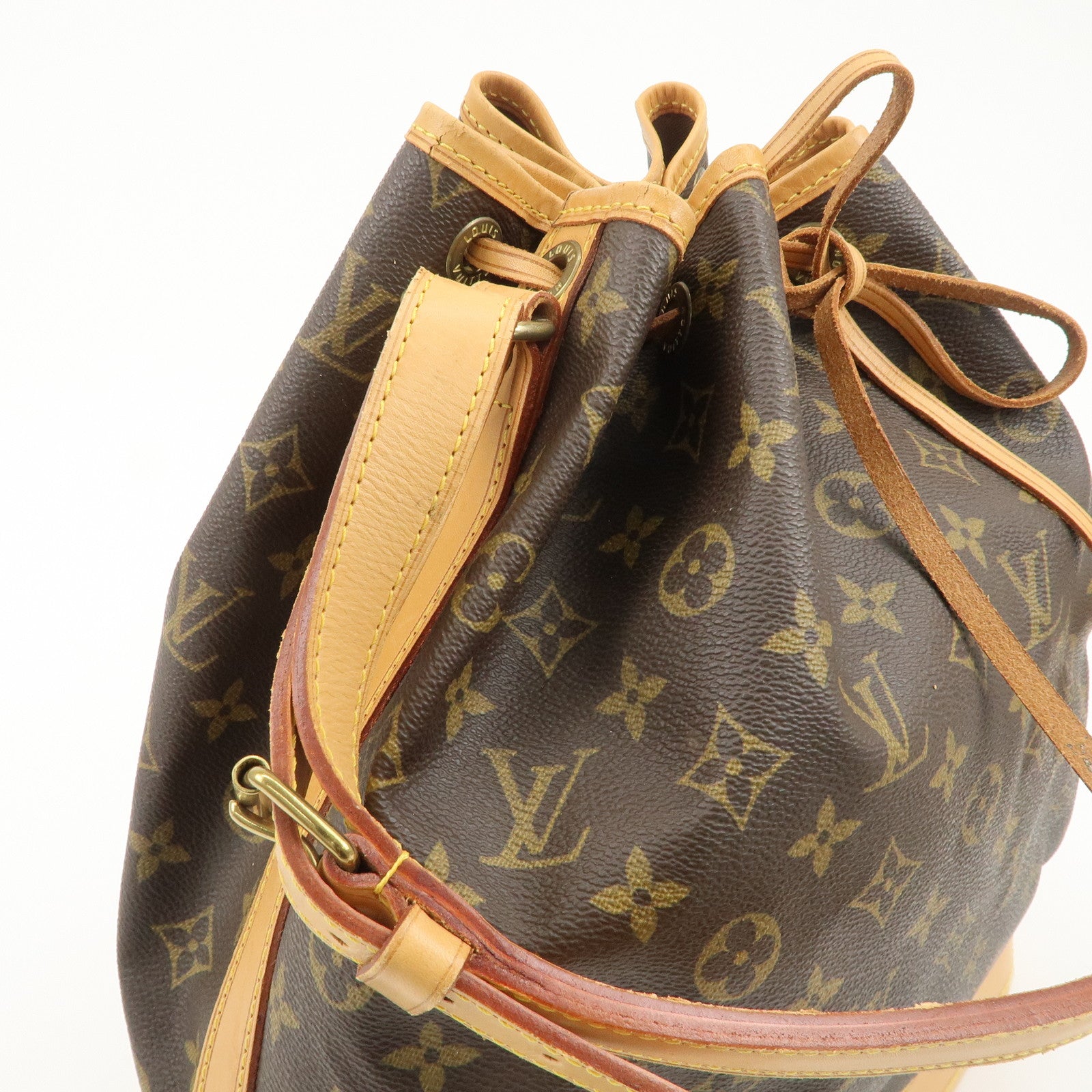 Louis Vuitton Monogram Noe Shoulder Bag Hand Bag Brown M42224 Used