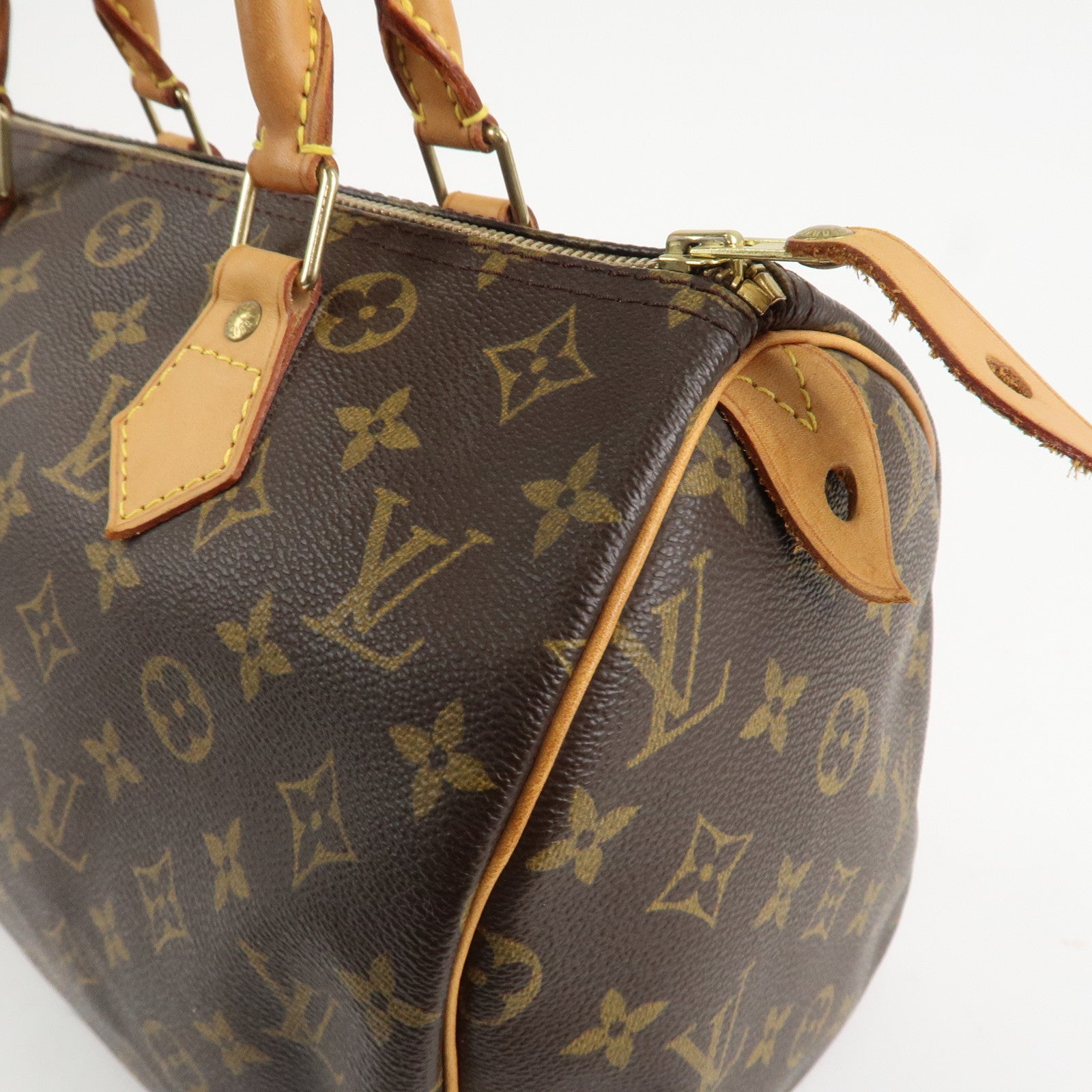 Louis Vuitton Monogram Speedy 30 Hand Bag Boston Bag M41526 Used